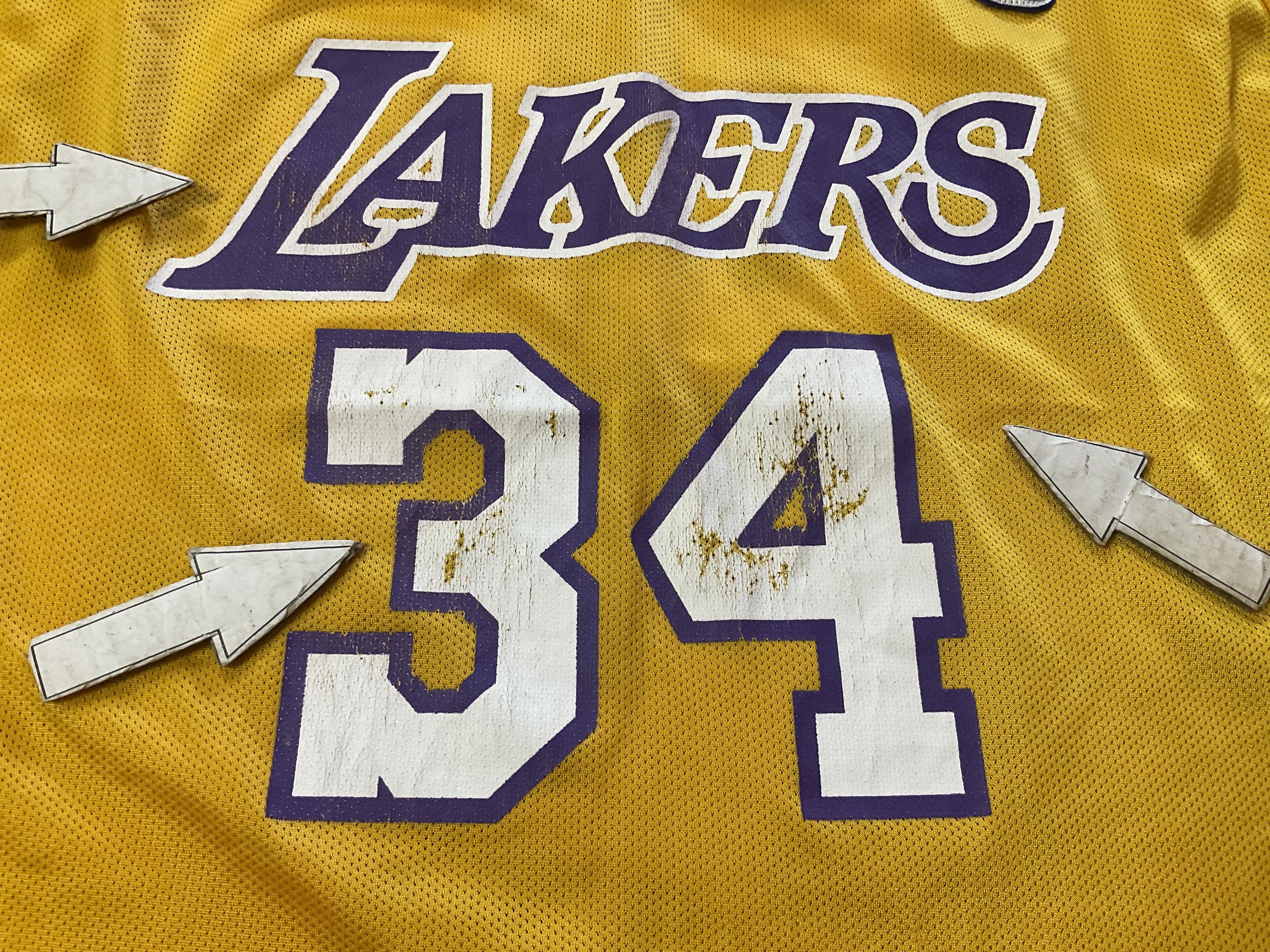 NBA Two Vintage NBA LA Lakers Kobe Bryant & Shaq Swingman Jersey Size US XL / EU 56 / 4 - 11 Thumbnail