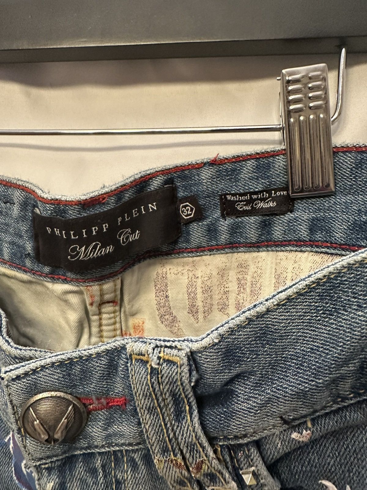 Philipp Plein Philipp Plein Patchwork Denim Size US 32 / EU 48 - 12 Thumbnail