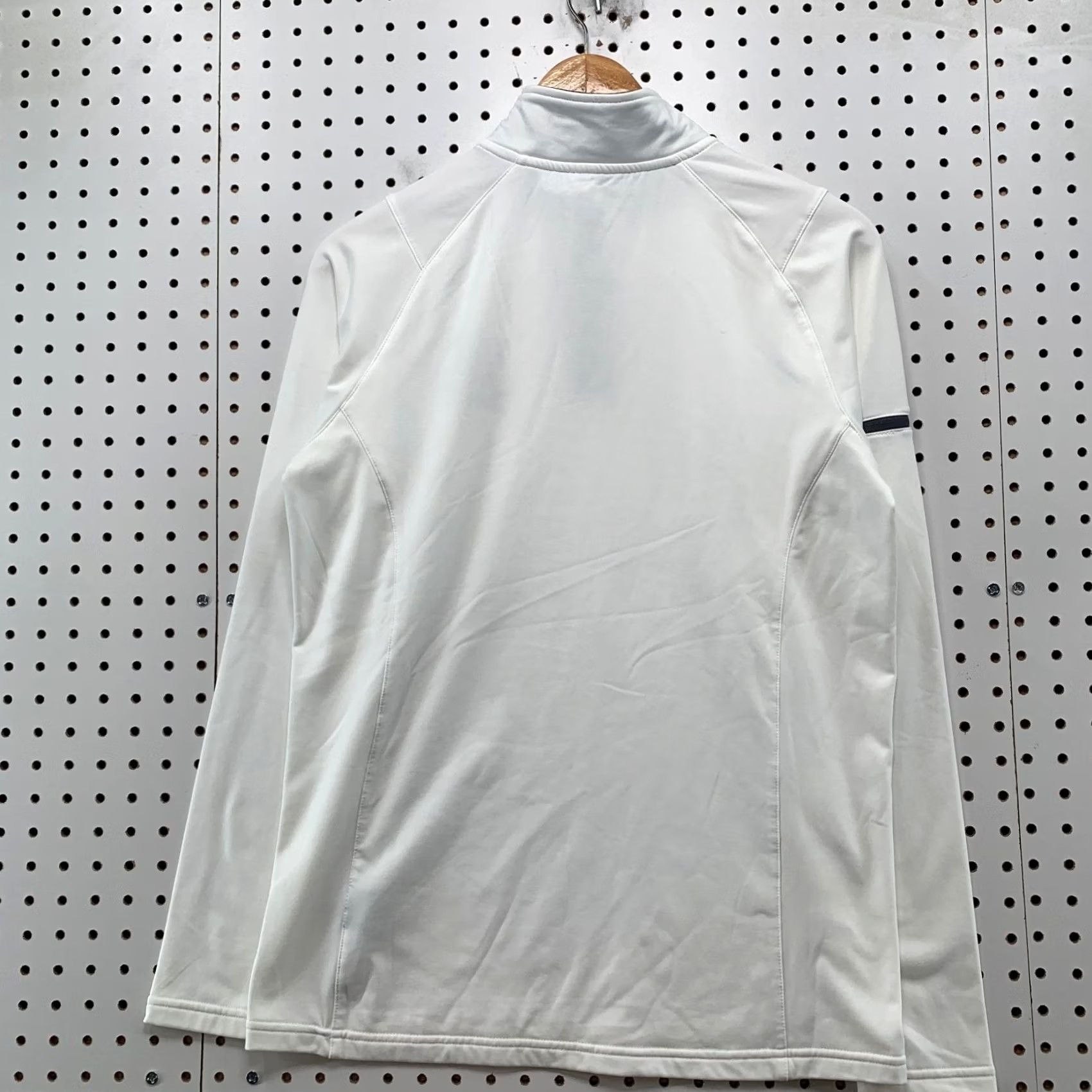 Vintage UNRL Bar Stool 1/4 Zip Pullover Mens M White Long Sleeve Embroidered Size US M / EU 48-50 / 2 - 2 Thumbnail