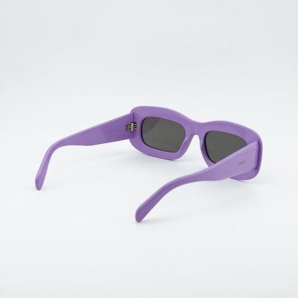 Celine Celine CL40294I 78A Sunglasses Shiny Purple Rectangle Frame Size ONE SIZE - 9 Thumbnail