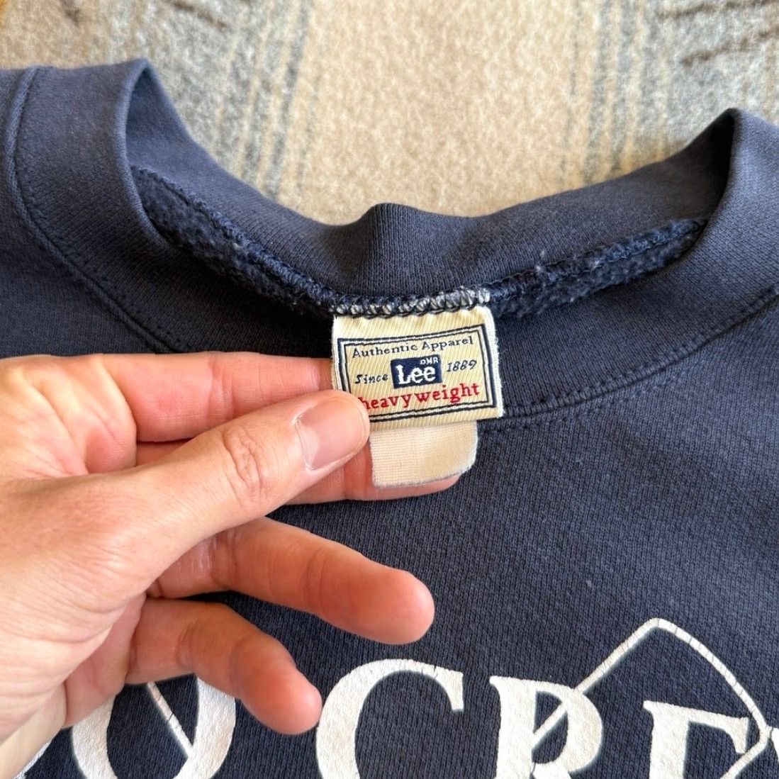 Lee VINTAGE Zoo Crew Canoeing Sweatshirt Lee 2XL Crew Neck Blue Men Sweatshirt 90s Outdoor Canoe Summer Boat Water Boys/Girls? Size US XXL / EU 58 / 5 - 3 Thumbnail