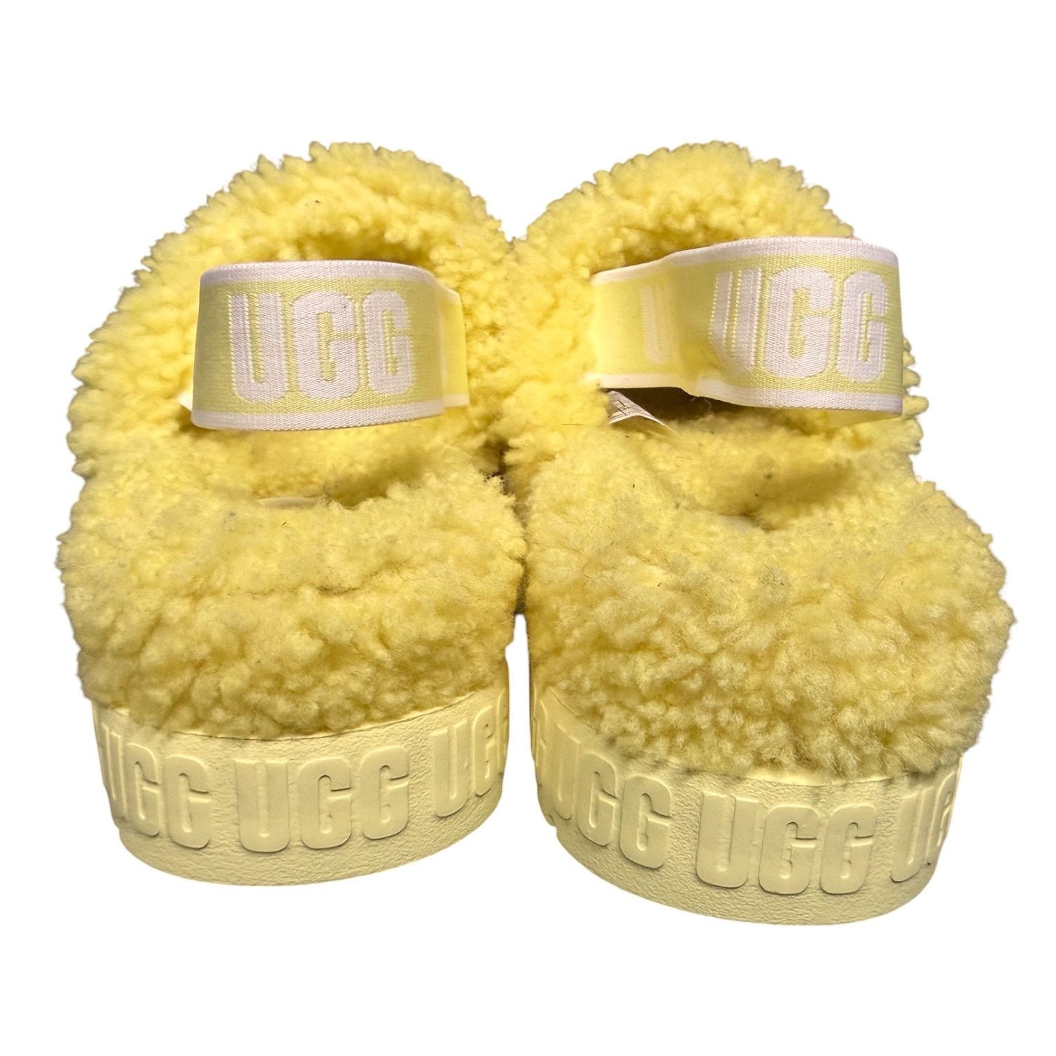 Ugg UGG Oh Fluffita Lambswool Slip On Sandals Yellow Women's 9 Size US 9 / IT 39 - 6 Thumbnail