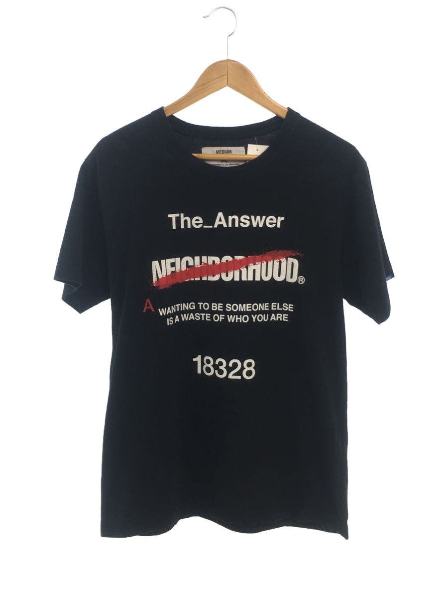T-Shirts Short Sleeve Crewneck Cotton Print Black