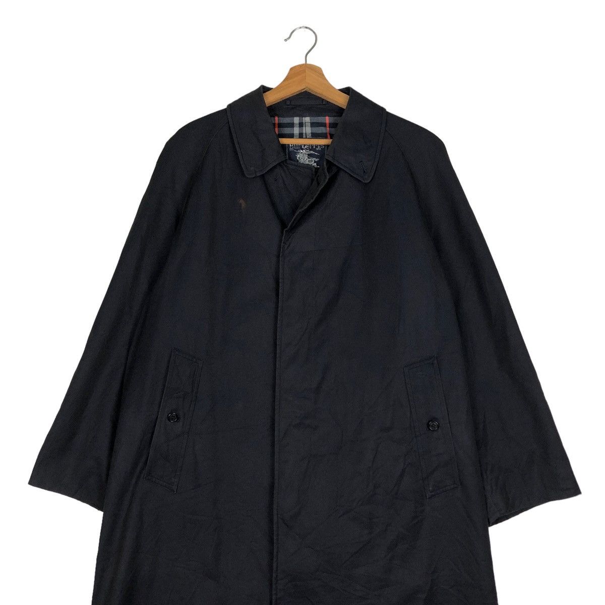 Burberry 🔥Vtg Long Jacket Trench Burberrys Nova Check Design Size US M / EU 48-50 / 2 - 8 Thumbnail