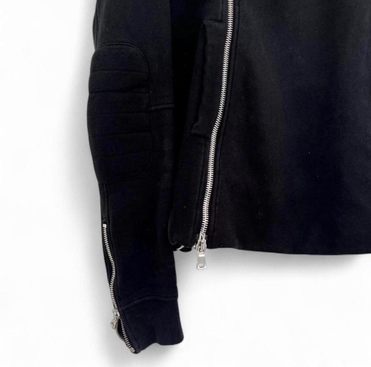 Balmain Christophe Decarnin Balmain AW10 Asymmetric Zip Hoodie Size US M / EU 48-50 / 2 - 4 Thumbnail