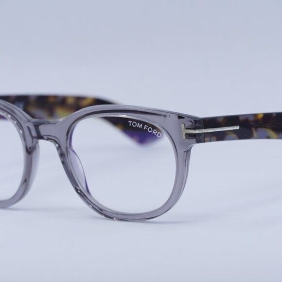 Tom Ford Tom Ford FT5807-B 020 Eyeglasses Grey 50mm Square Frame Size ONE SIZE - 2 Thumbnail