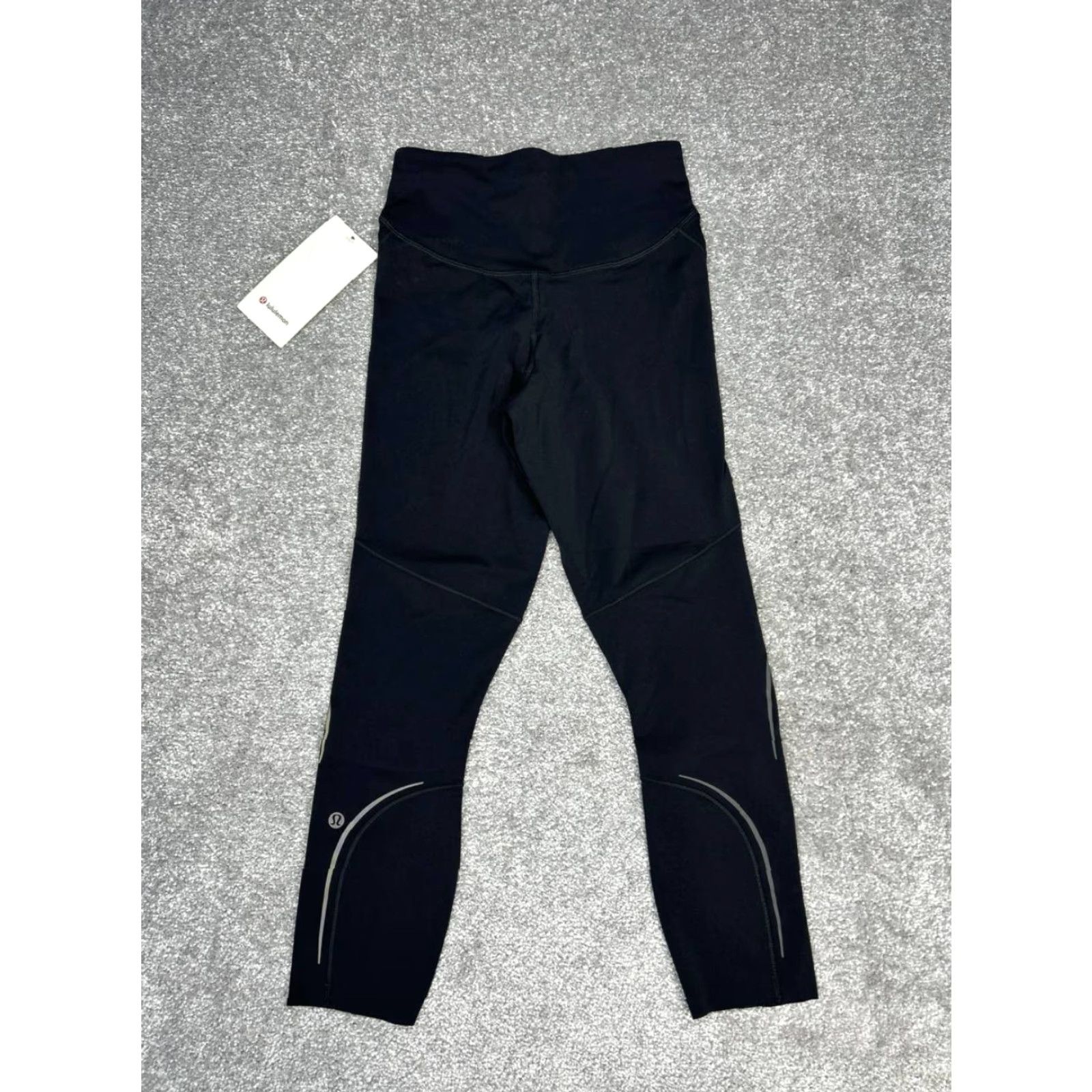 Lululemon Lululemon Base Pace HR Crop 23" Reflective Leggings Womens 4 Black New Size 27" / US 4 / IT 40 - 2 Thumbnail