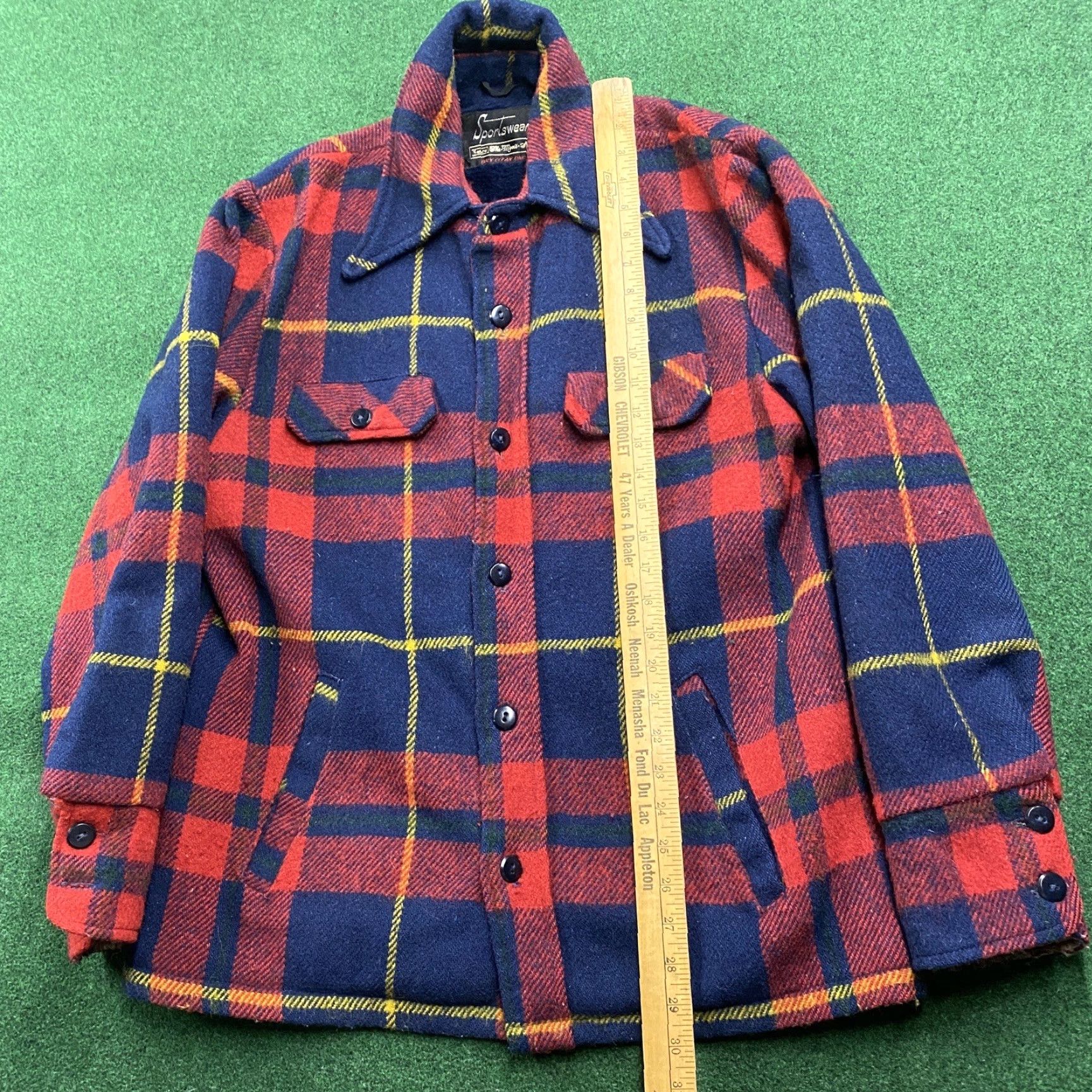 Sears Sears Jacket Mens 40 Blue Red Plaid Wool 3-in-1 Vintage Coat Winter Heavyweight Jacket Size US XXS / EU 40 - 6 Thumbnail