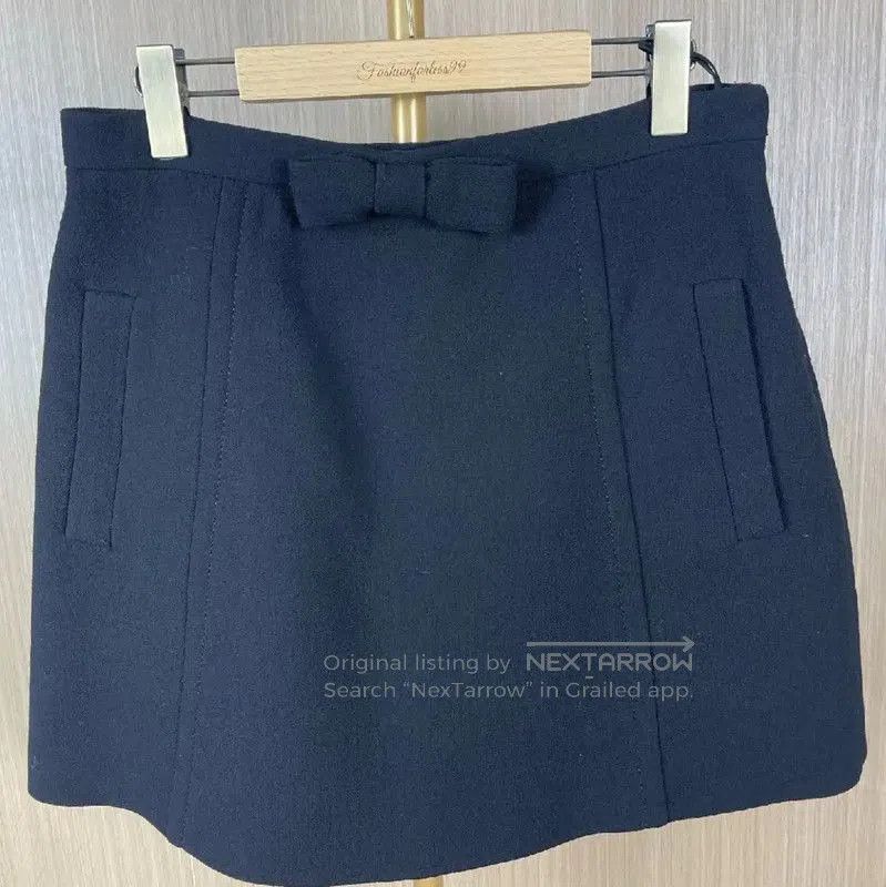 Miu Miu Miu Miu Black Wool Women’s Skirt . Size 33" - 1 Thumbnail