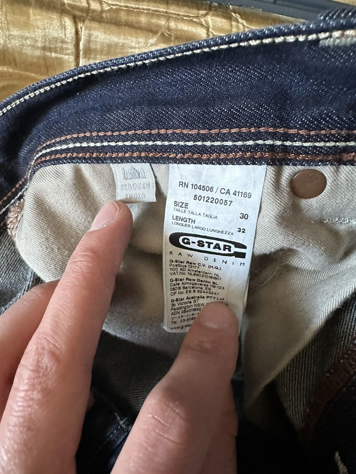 G-Star × Vintage G-Star Raw 5204, Rare Vintage G-Star Raw 01 Jeans Size US 30 / EU 46 - 9 Thumbnail