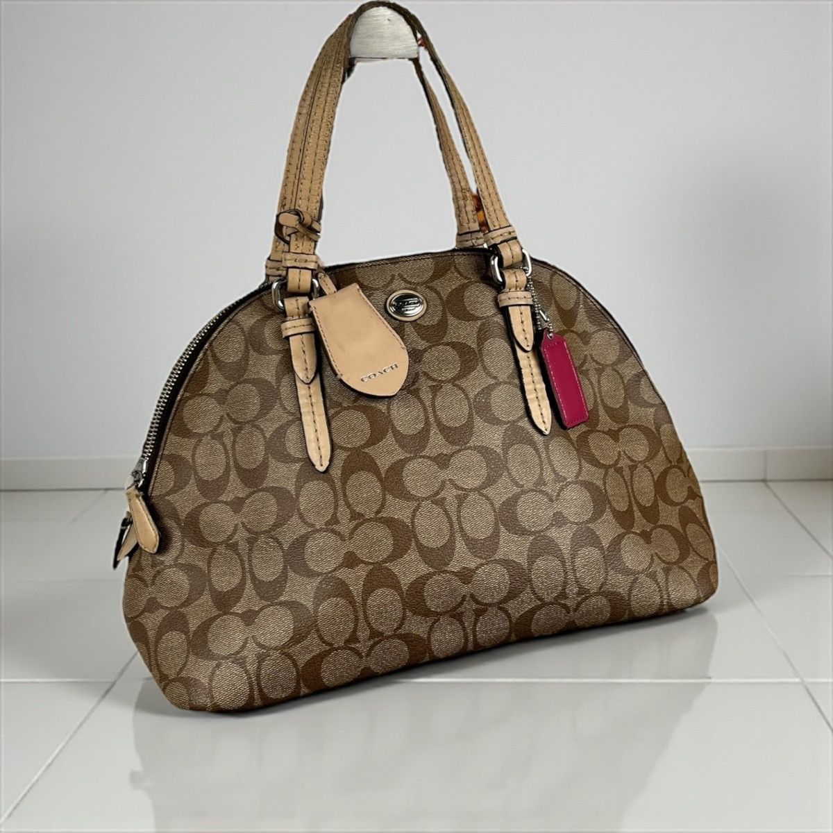 Coach Coach Signature Handtasche Bag Vintage Leder y2k brown Size ONE SIZE - 3 Thumbnail