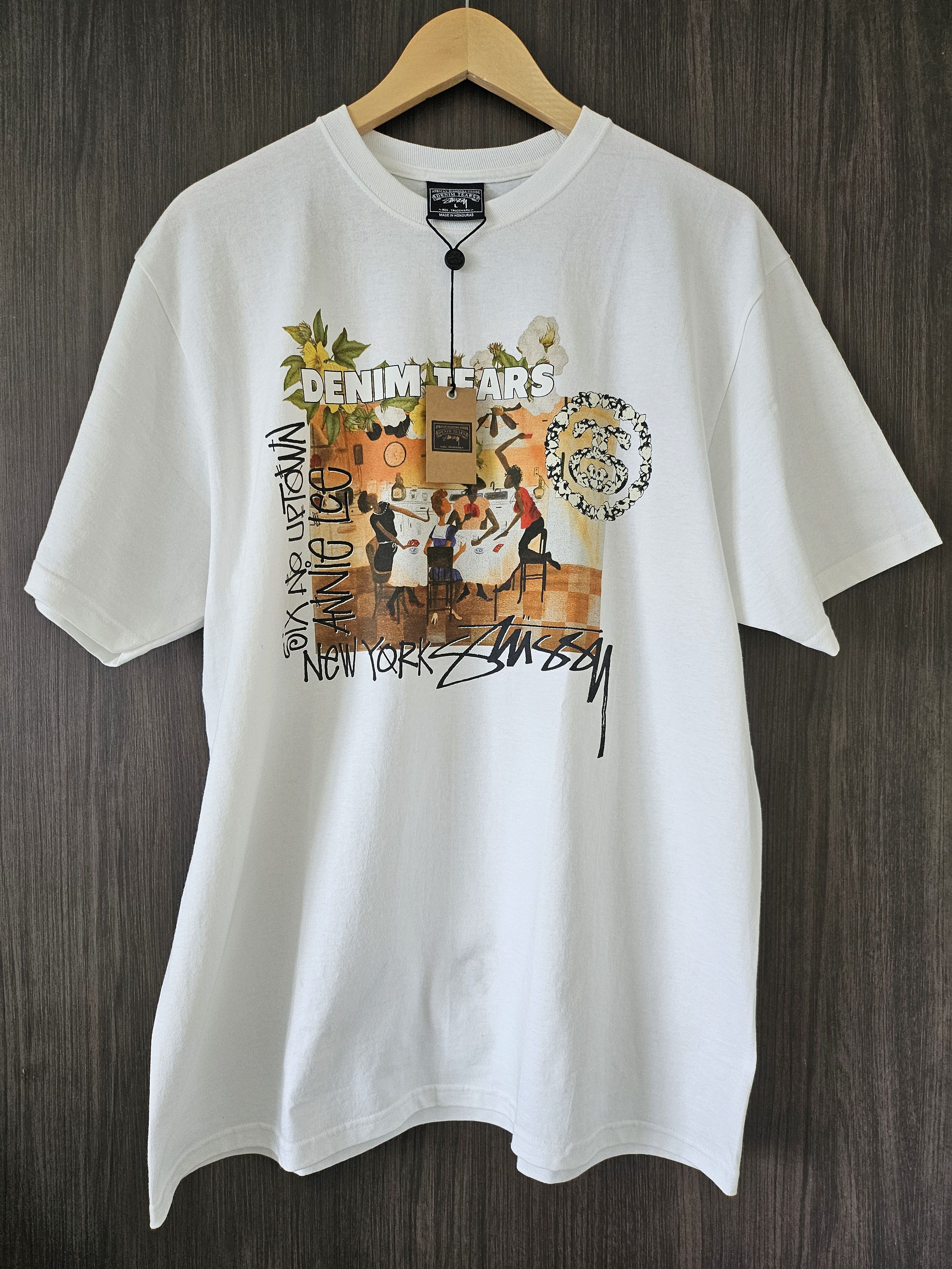 DENIM TEARS × Stussy BNWT Tshirt Stussy Denim Tears Size US L / EU 52-54 / 3 - 1 Thumbnail