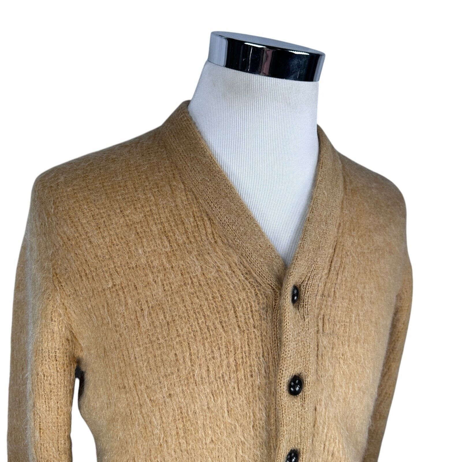 Other Vintage Revere Cardigan Kurt Cobain Sweater Mens M Tan Size US M / EU 48-50 / 2 - 2 Thumbnail