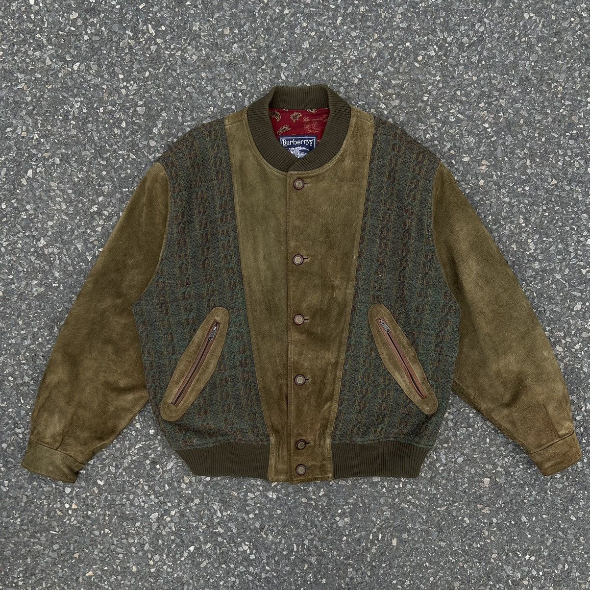 Burberry × Burberry Prorsum Vintage 90s Burberry Suede Jacket Size US L / EU 52-54 / 3 - 1 Thumbnail