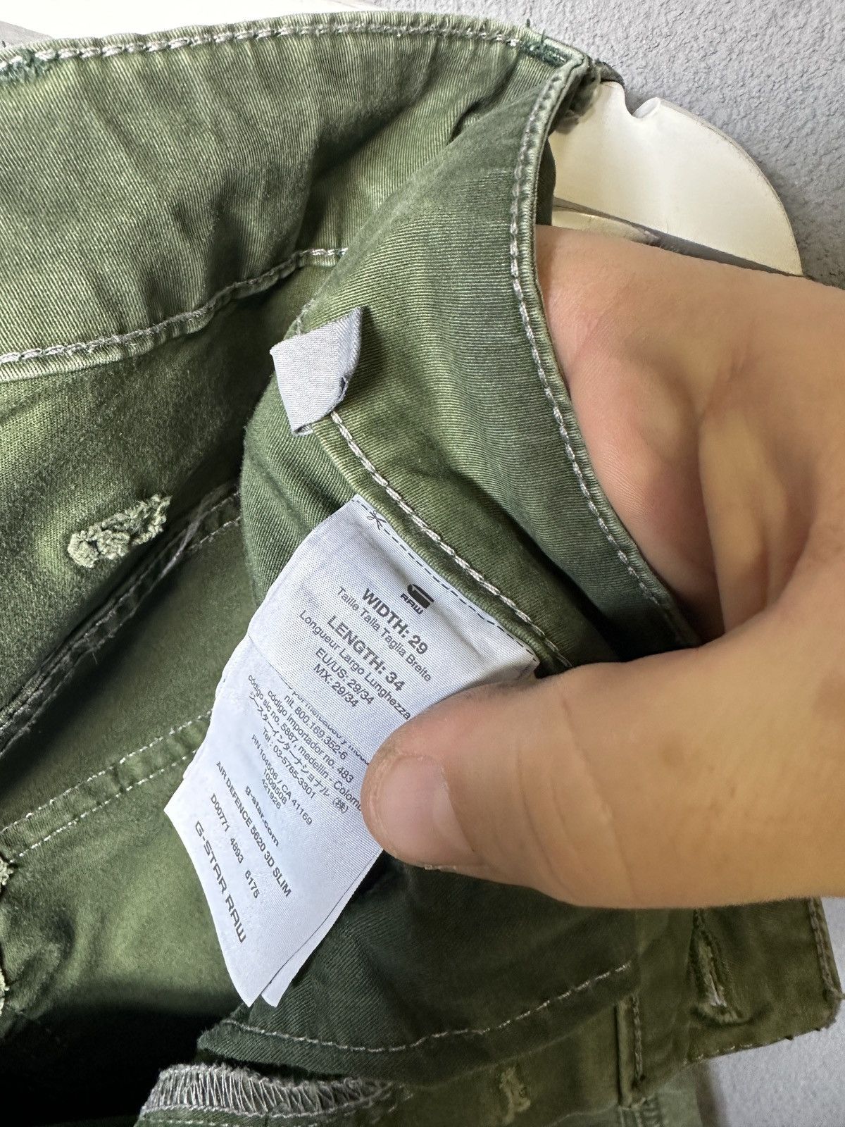 G-Star G-star Raw Air Defence 5620 3D slim Size US 29 - 7 Thumbnail