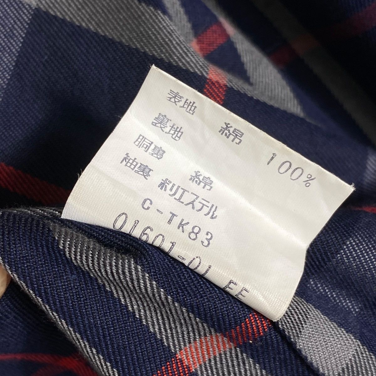 Burberry × Burberry Prorsum Vintage Burberrys London Nova Checked Navy Blue Long Jacket Size US M / EU 48-50 / 2 - 13 Thumbnail
