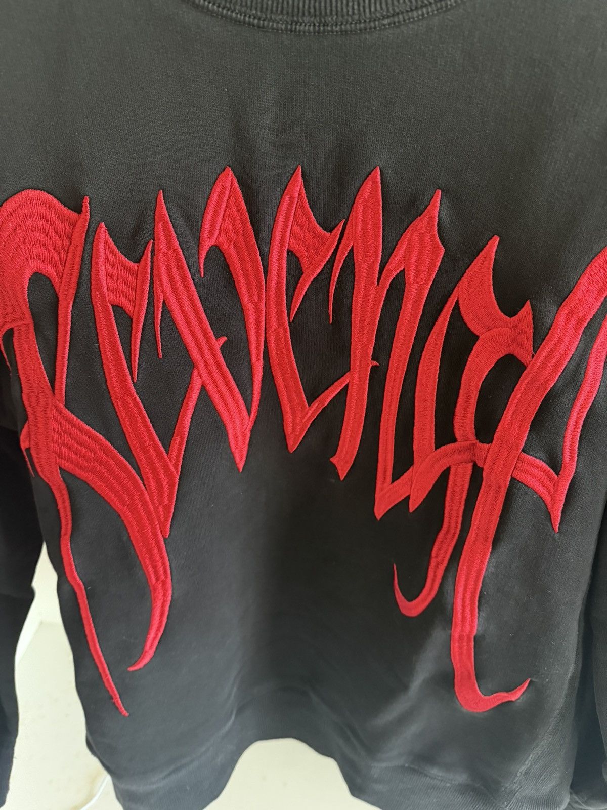 Revenge Revenge Black Crewneck w/Red Stitching Size US M / EU 48-50 / 2 - 3 Thumbnail