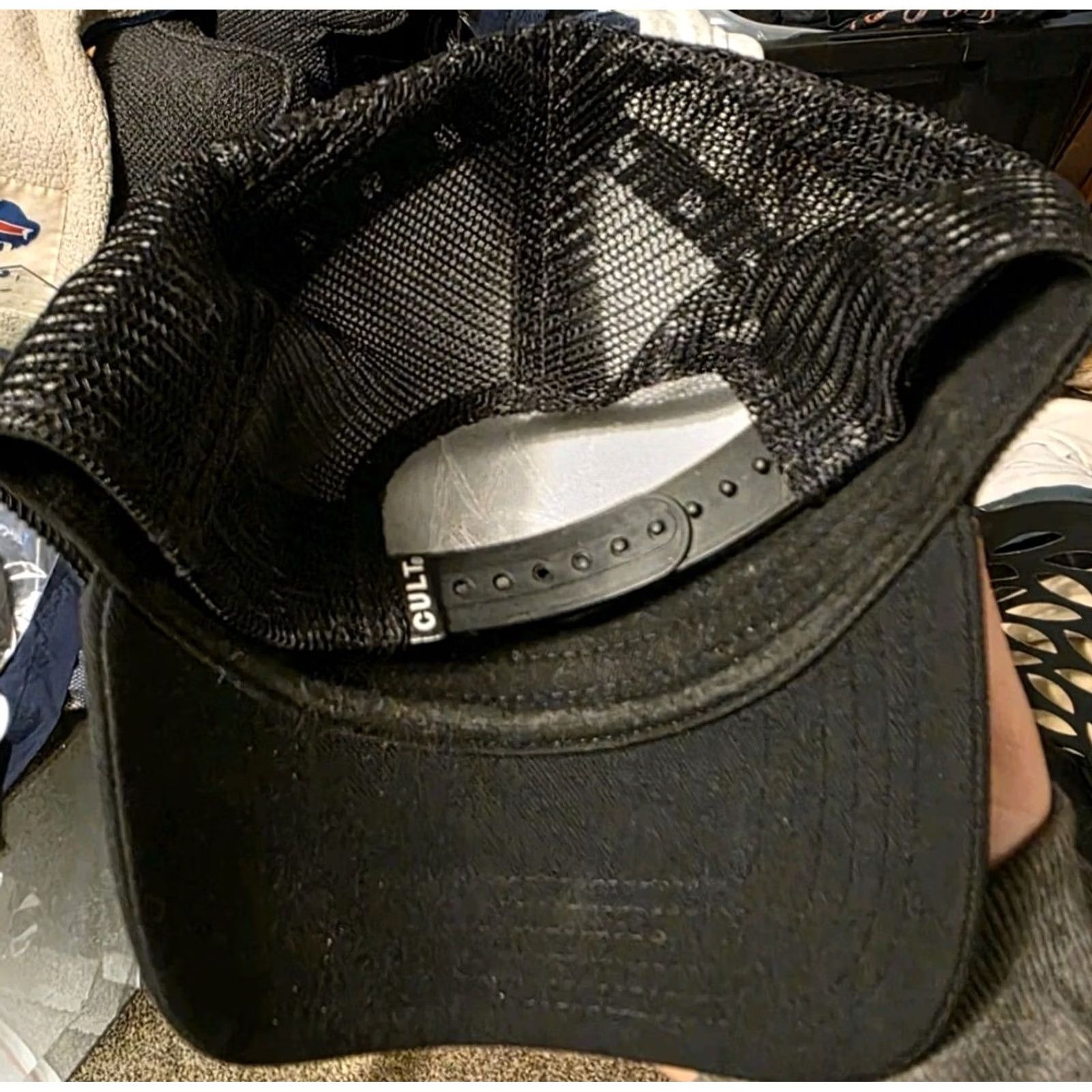 Cult Of Individuality Cult Of Individuality Trucker Hat Mens Black OS Wool & Acrylic 625BC 812252350242 Crystal Logo Size ONE SIZE - 2 Thumbnail
