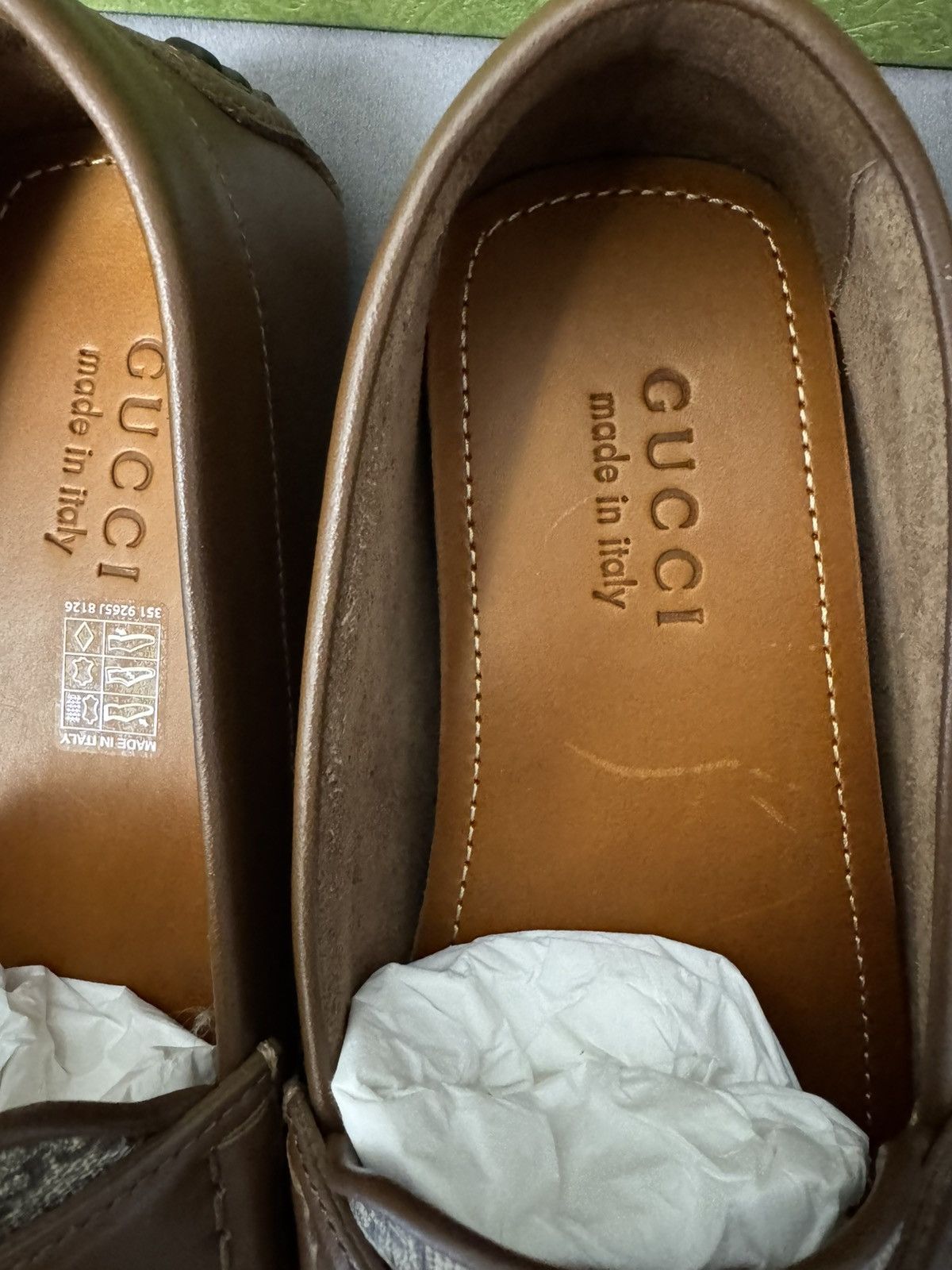 Gucci New Gucci GG Interlocking Men's Loafer Brown Drivers sz G8 Size US 8.5 / EU 41-42 - 5 Thumbnail