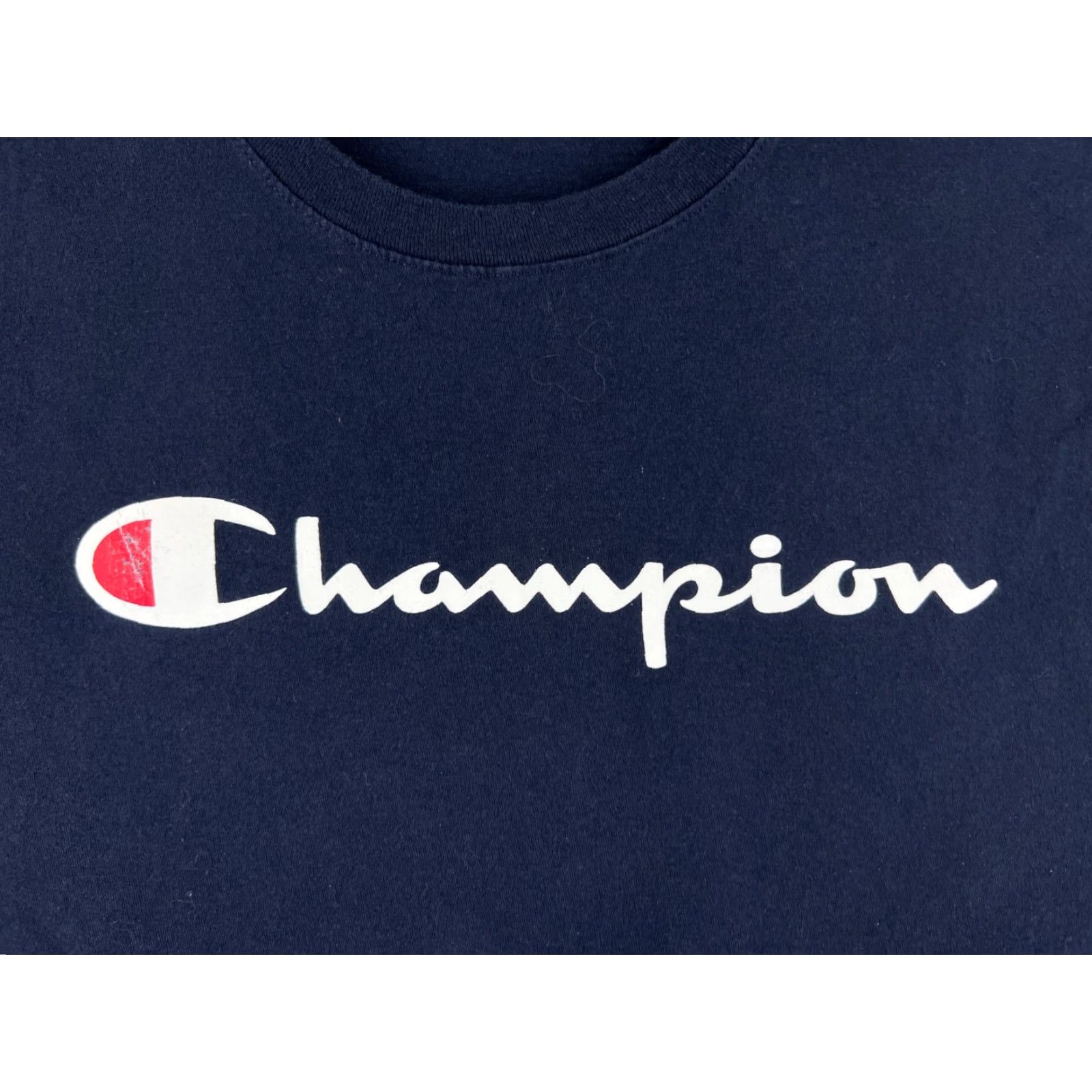 Champion Champion Shirt Men L Blue Logo Short Sleeve Crew Neck Cotton Modern Sports Logo Shirt Mens Size US L / EU 52-54 / 3 - 3 Thumbnail