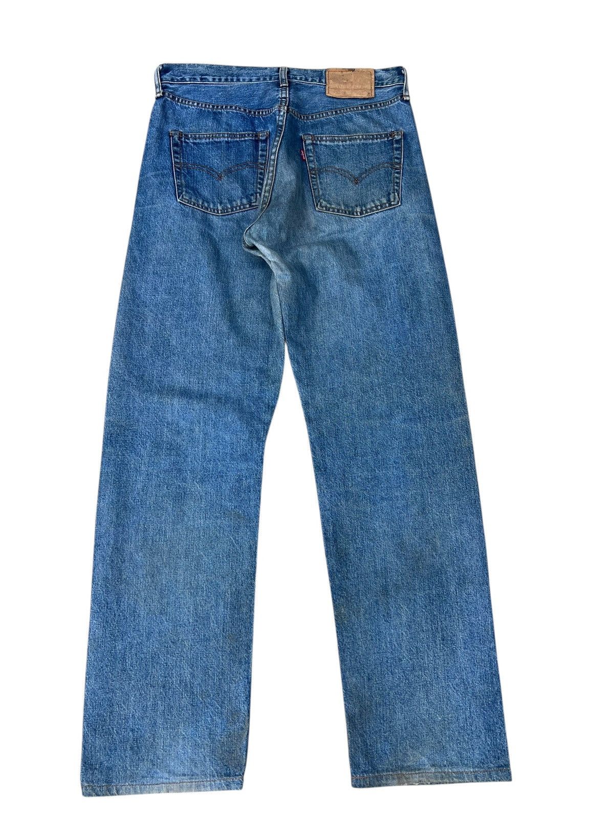 Levi's 1994 Levi’s 502 XX Big E Aging Mud Denim Selvedge Jeans Size US 32 / EU 48 - 13 Thumbnail