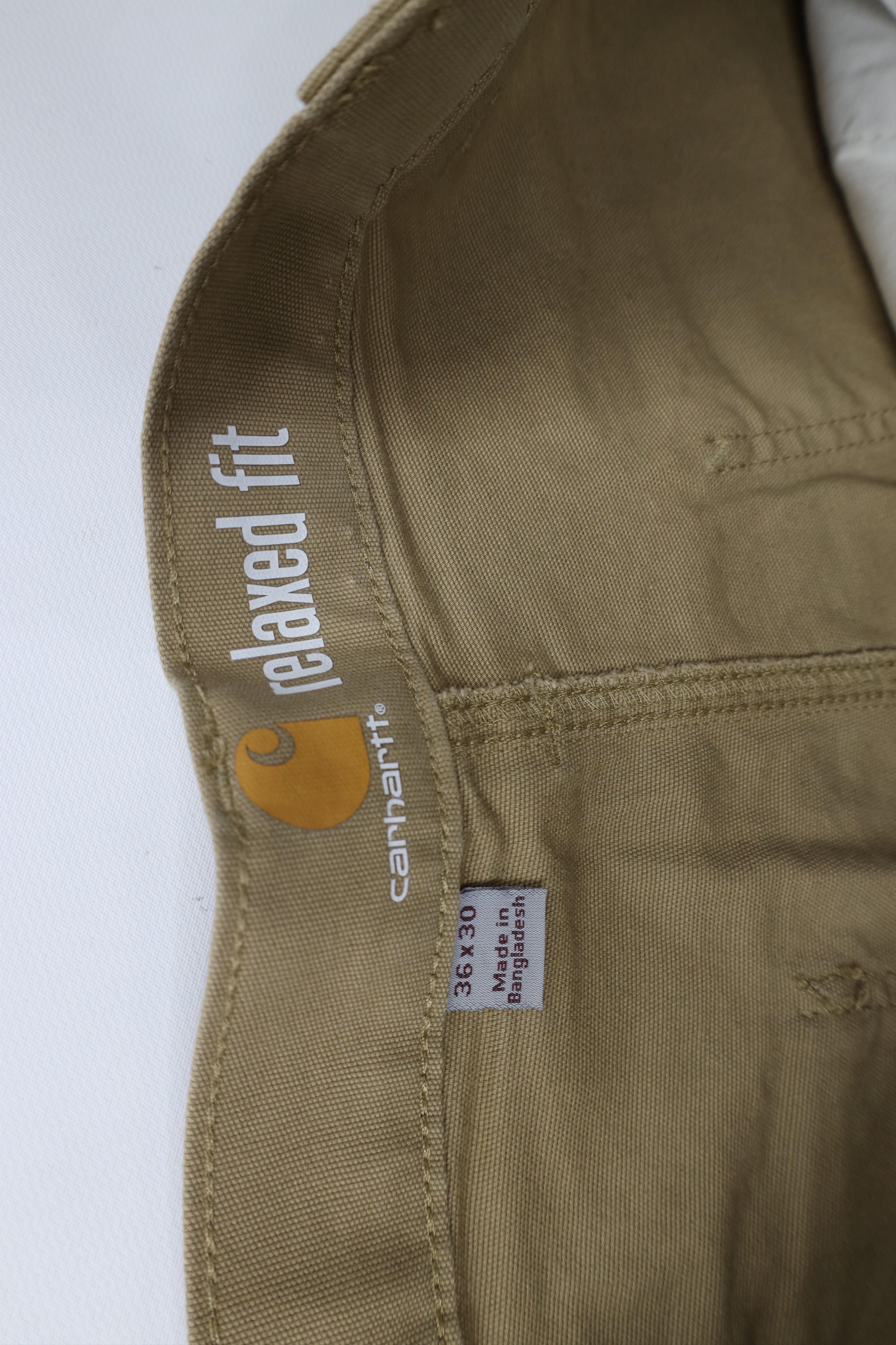 Carhartt Vintage Y2K Carhartt Canvas Stretch Wide Leg Dungaree Pants Size US 36 / EU 52 - 7 Thumbnail