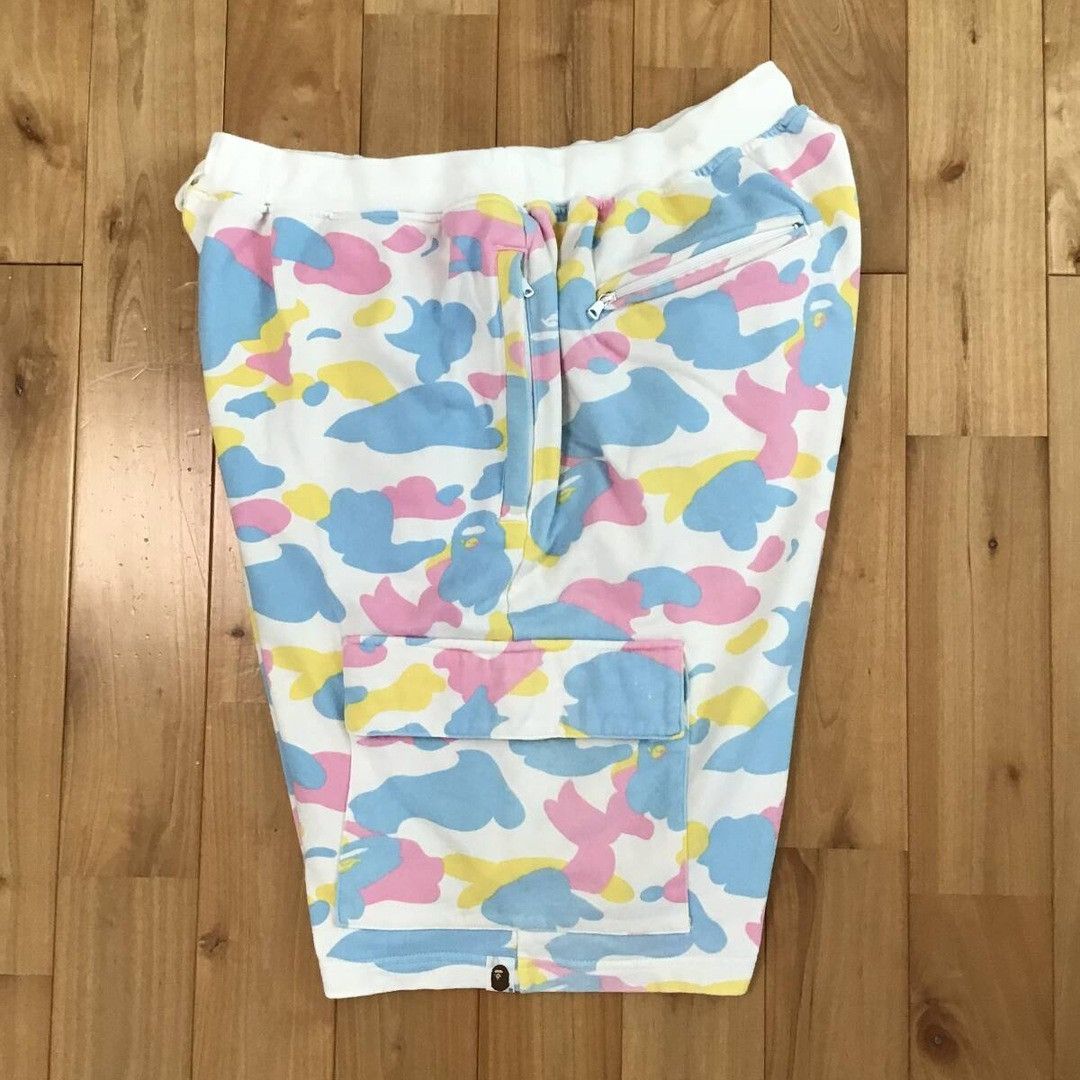 Bape BAPE Multi camo sweat cargo shorts cotton candy camo ★size L Size US 34 / EU 50 - 4 Thumbnail