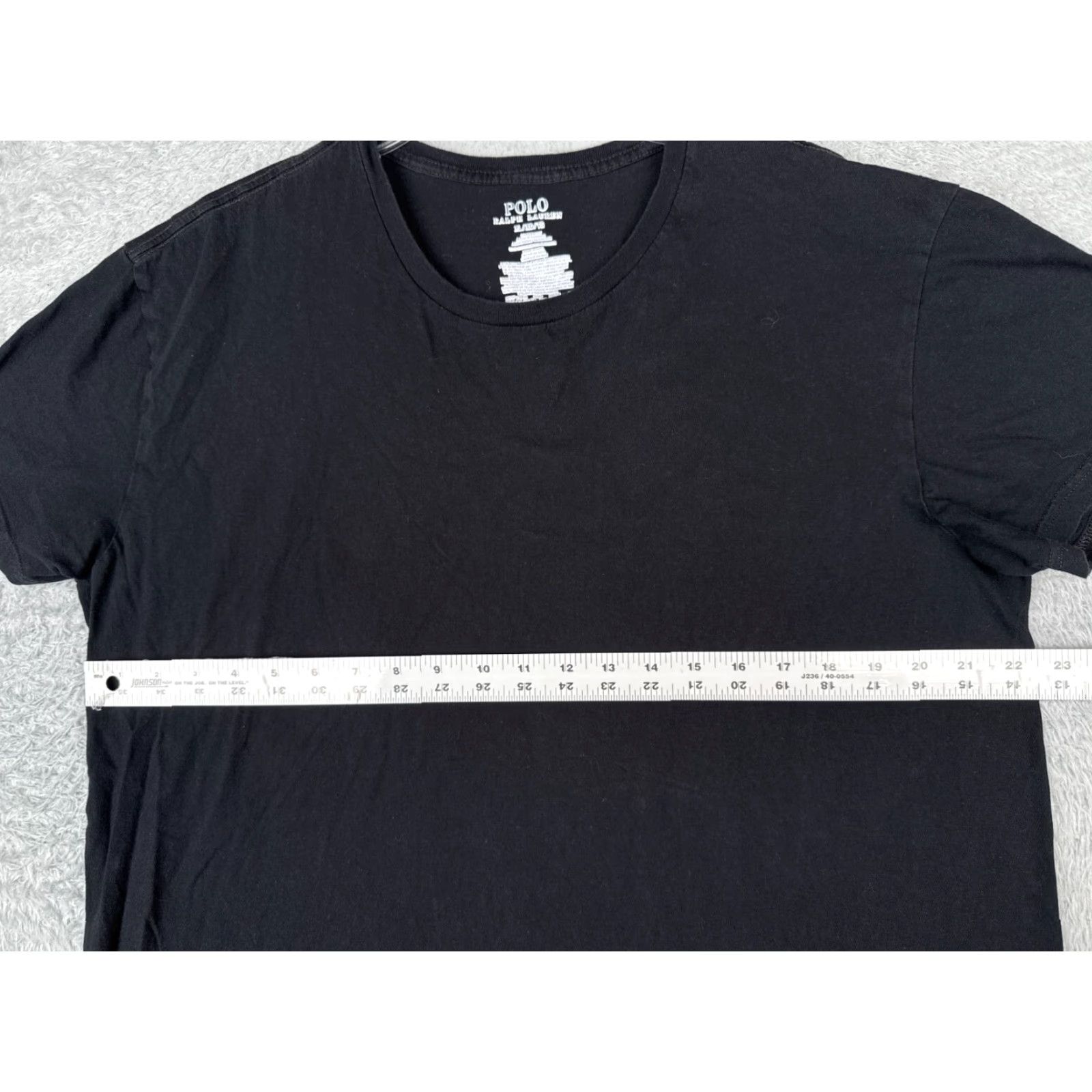 Ralph Lauren VINTAGE Ralph Lauren Polo Shirt Men XL Black Cotton Jersey Crew Neck Short Sleeve Embroidered Logo Classic Designer Sports 90s Size US XL / EU 56 / 4 - 7 Thumbnail