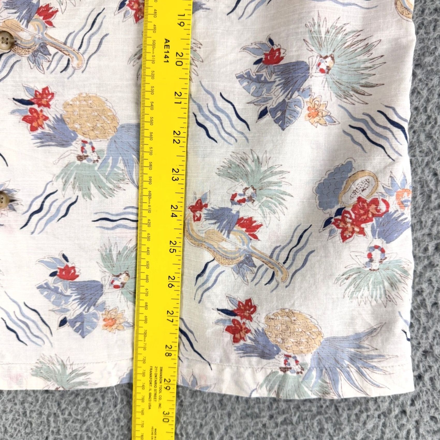 Pendleton Pendleton Button-Down Shirt Mens L White Floral Cotton HS Short Sleeve Casual Travel Hawaiian Dancer Cream? Size US L / EU 52-54 / 3 - 7 Thumbnail