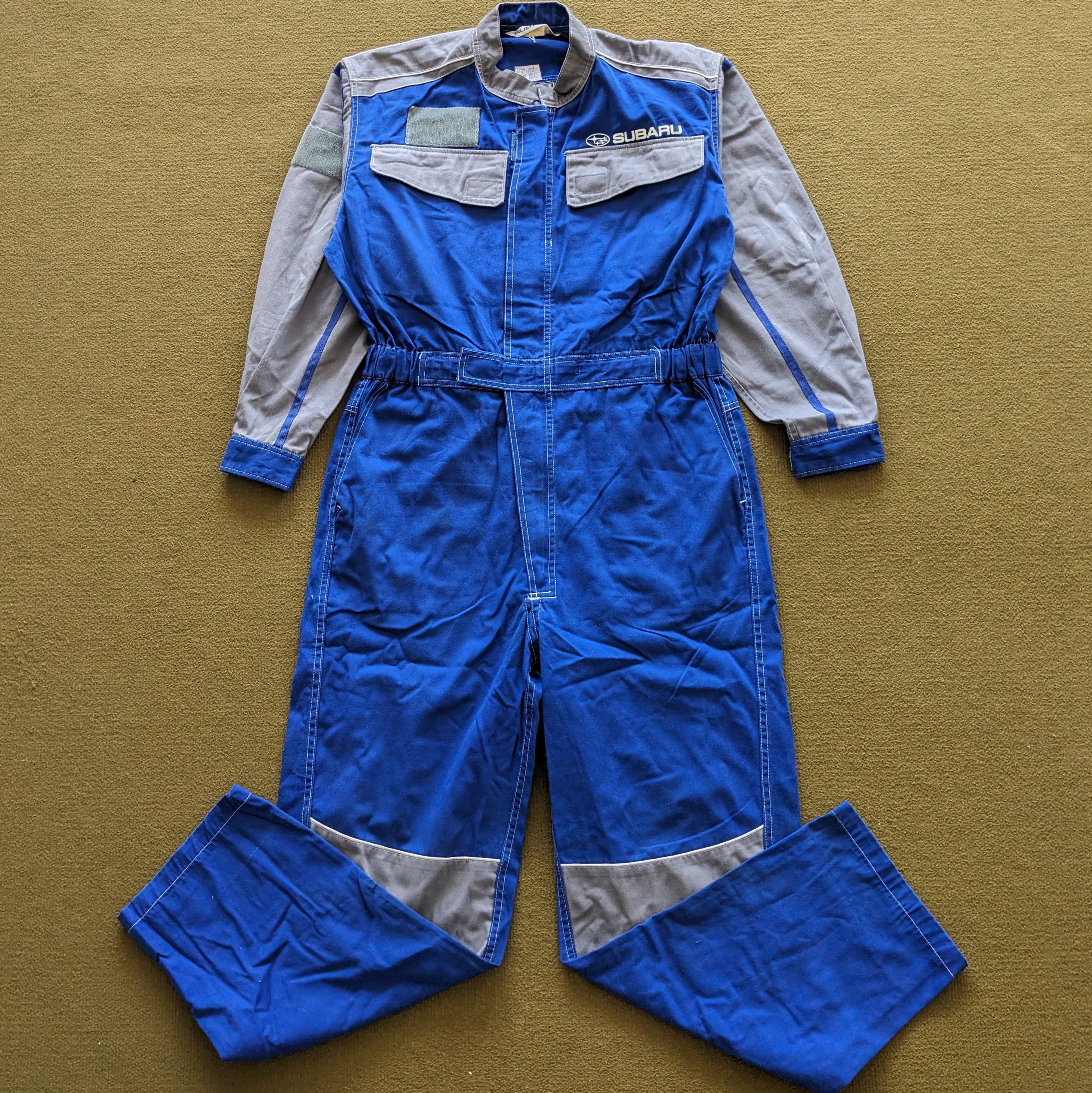 Vintage Vintage SUBARU Racing Coverall Workwear Jacket Size US M / EU 48-50 / 2 - 2 Thumbnail