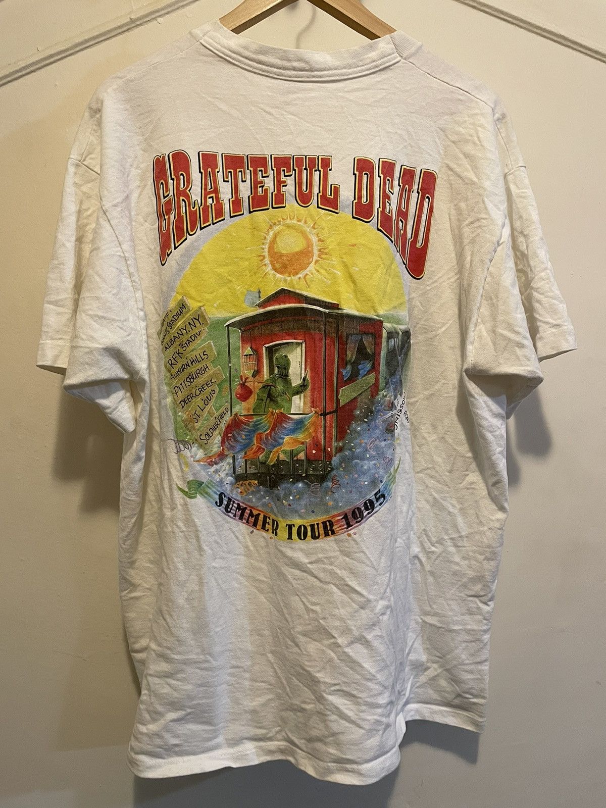 Band Tees Grateful Dead 1995 Summer Tour Band T-Shirt Sz XL Size US XL / EU 56 / 4 - 2 Thumbnail