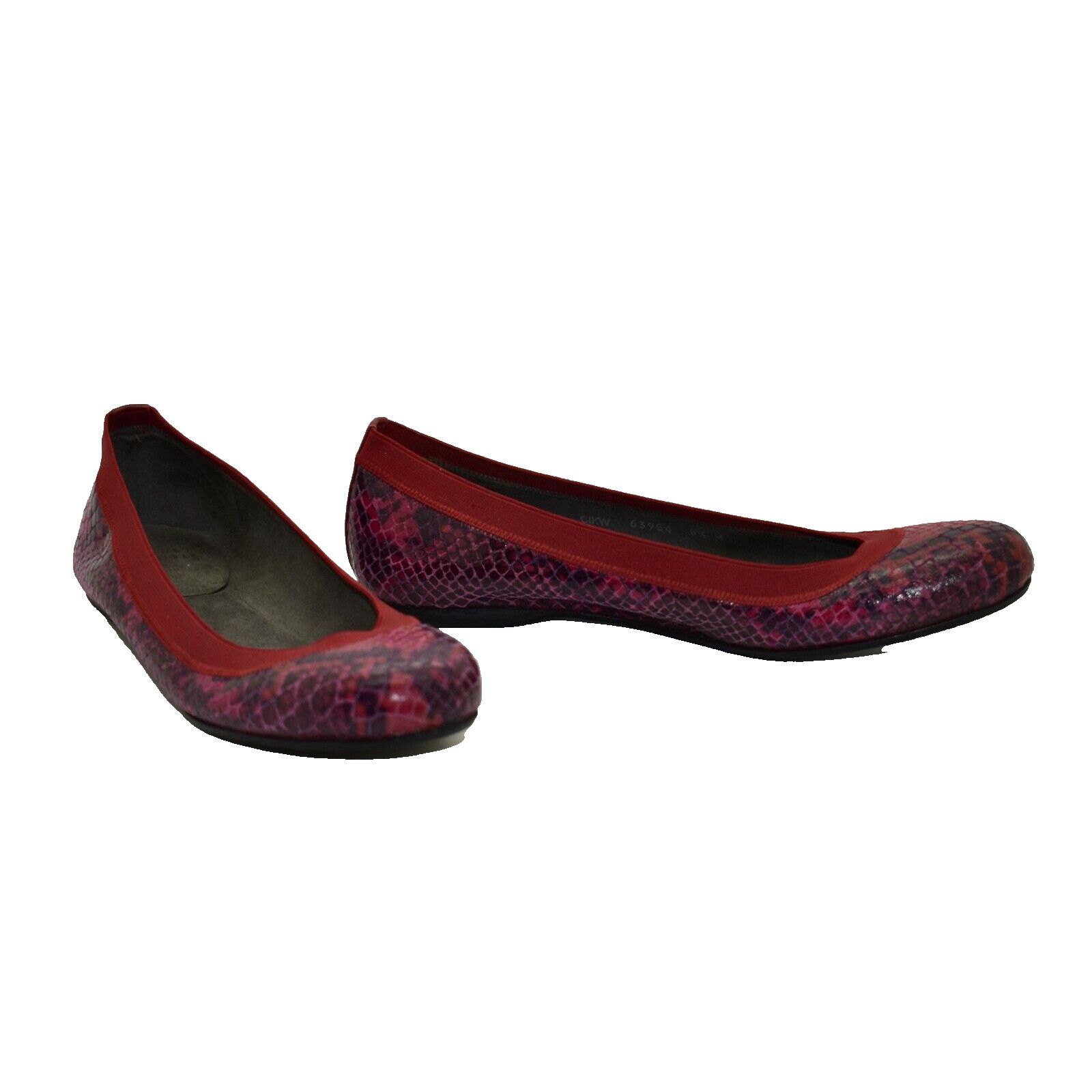 Stuart Weitzman STUART WEITZMAN Snake Lastikon Embossed Ballet Flat Shoe 8.5 Size US 8.5 / IT 38.5 - 1 Thumbnail
