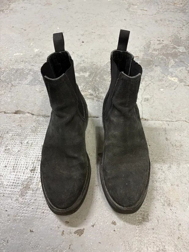 Vintage × Yeezy Yeezy Season 6 Black Suede Leather Chelsea Boots Size US 9 / EU 42 - 2 Thumbnail