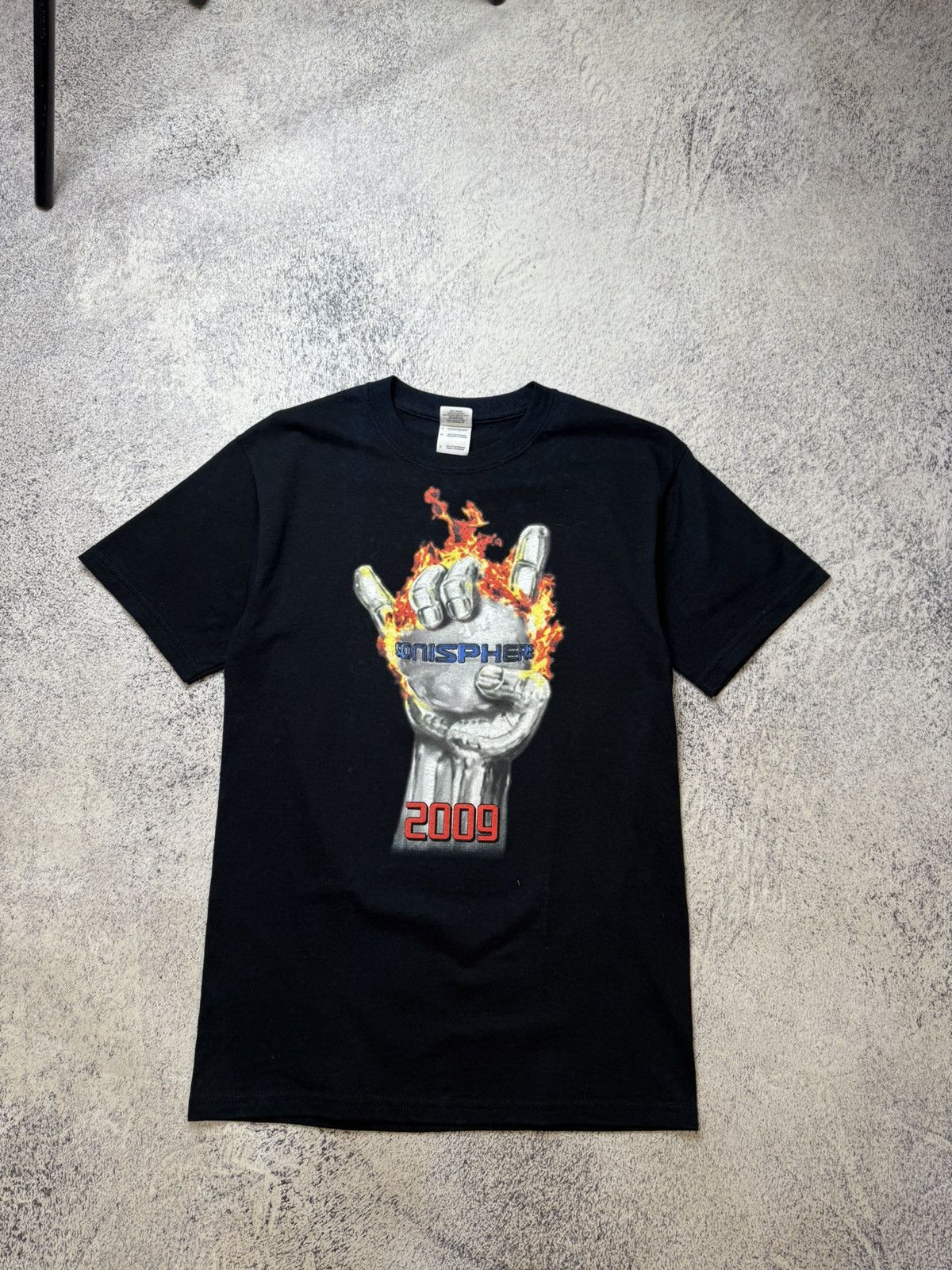 Vintage SONISPHERE 2009 METALLICA SLIPKNOT KORN VINTAGE GRAPHIC TEE Size US S / EU 44-46 / 1 - 4 Thumbnail
