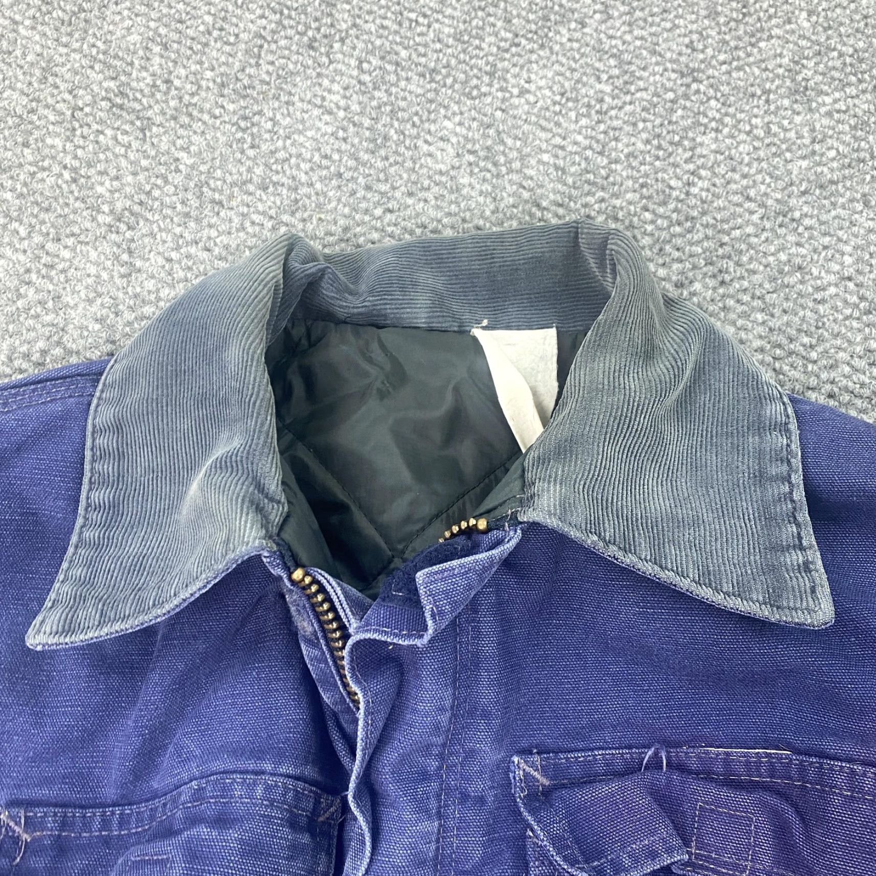 Carhartt VINTAGE Carhartt Jacket Mens Large 42 Indigo Canvas Quilted Workwear 90s Size US XS / EU 42 / 0 - 5 Thumbnail