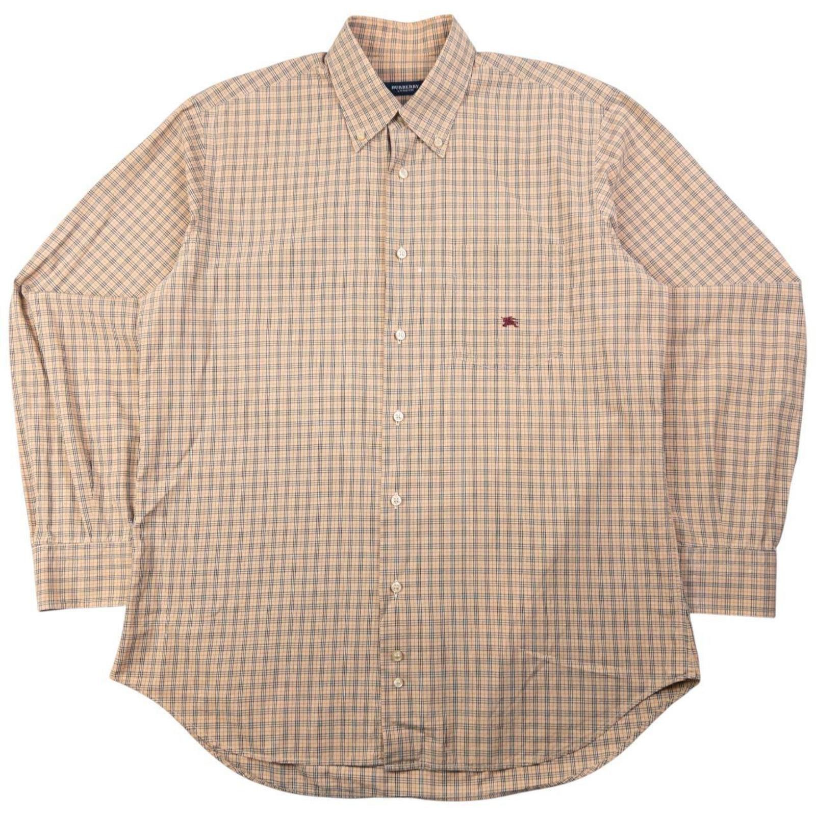 Burberry Vintage Burberry Nova Check Long Sleeve Button Up Shirt M Size US M / EU 48-50 / 2 - 1 Thumbnail
