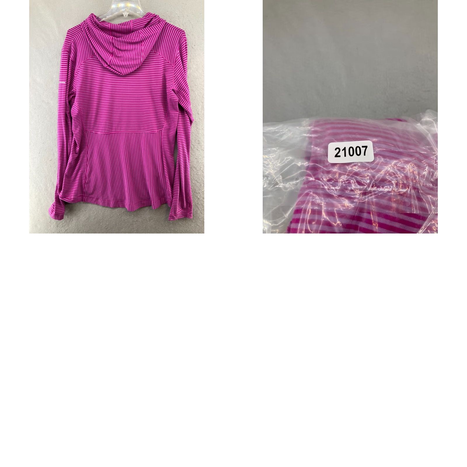 Vintage Columbia Hoodie Womens L Purple Lightweight Striped Outdoors Size L / US 10 / IT 46 - 8 Thumbnail