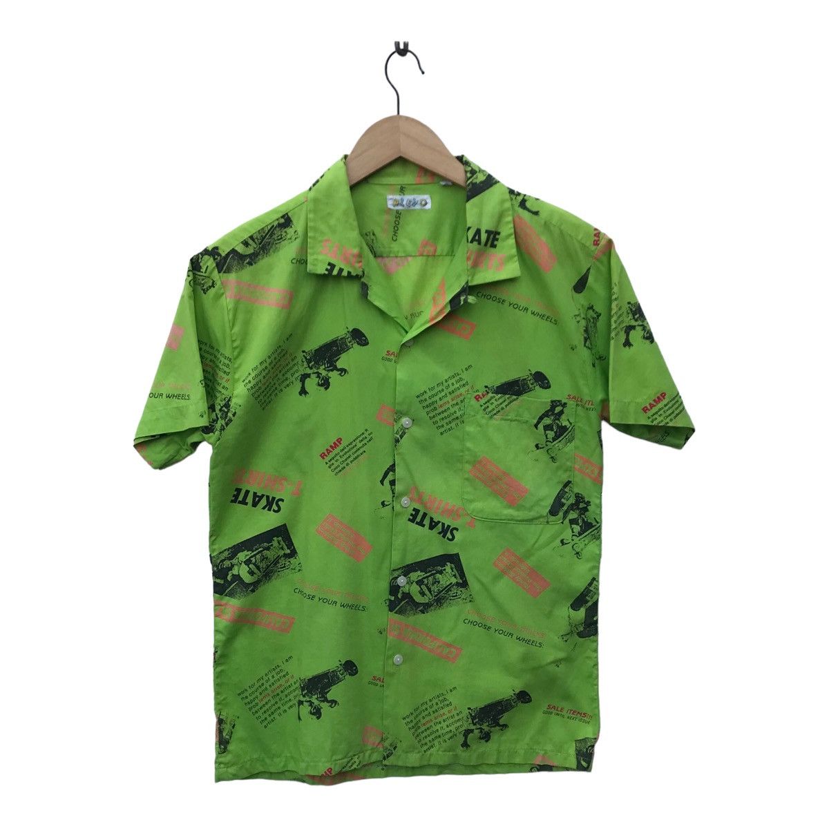 Vintage Vintage Overprinted Skate Button Down Altered Shirt Size US S / EU 44-46 / 1 - 1 Thumbnail