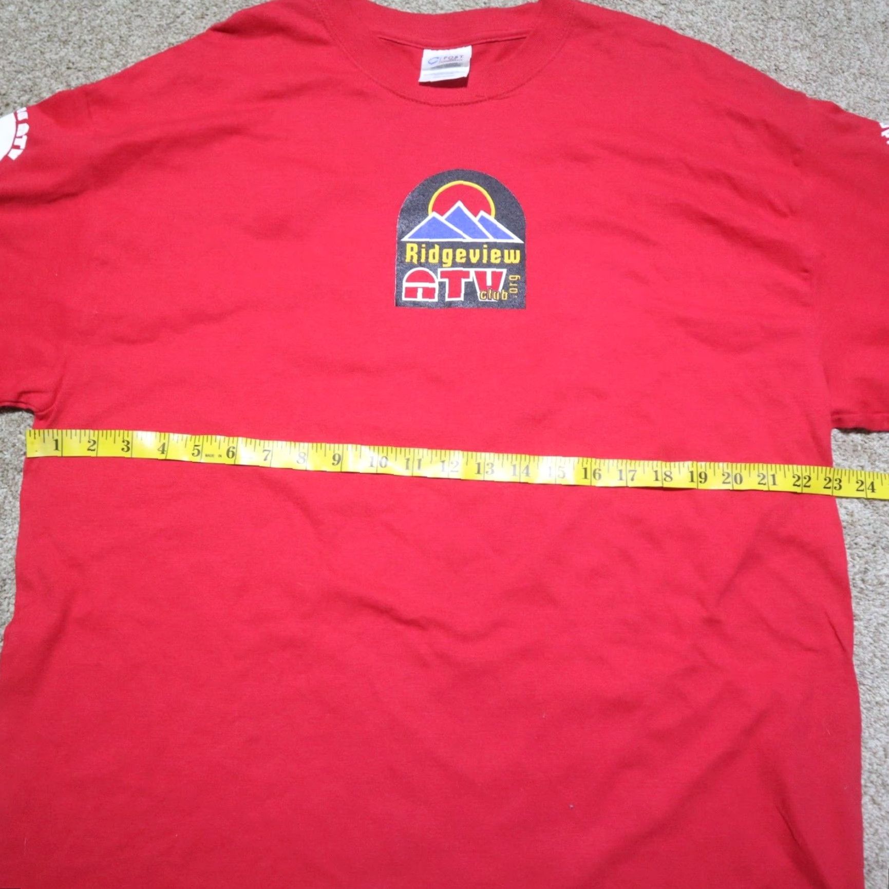 Vintage Ridgeview ATV Club Floyd VA Virginia Red Long Sleeve Tee T-Shirt Adult XL Size US XL / EU 56 / 4 - 6 Thumbnail