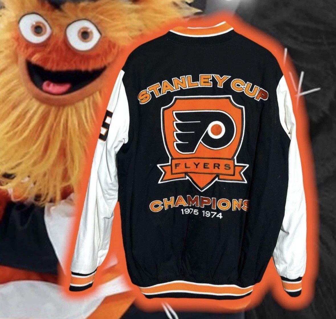 NHL ViNTaGe💎 '74/75 PHiLaDeLPHia FLYeRs 🏒 2x STANLY CuP 🏆🏆 Size US L / EU 52-54 / 3 - 3 Thumbnail