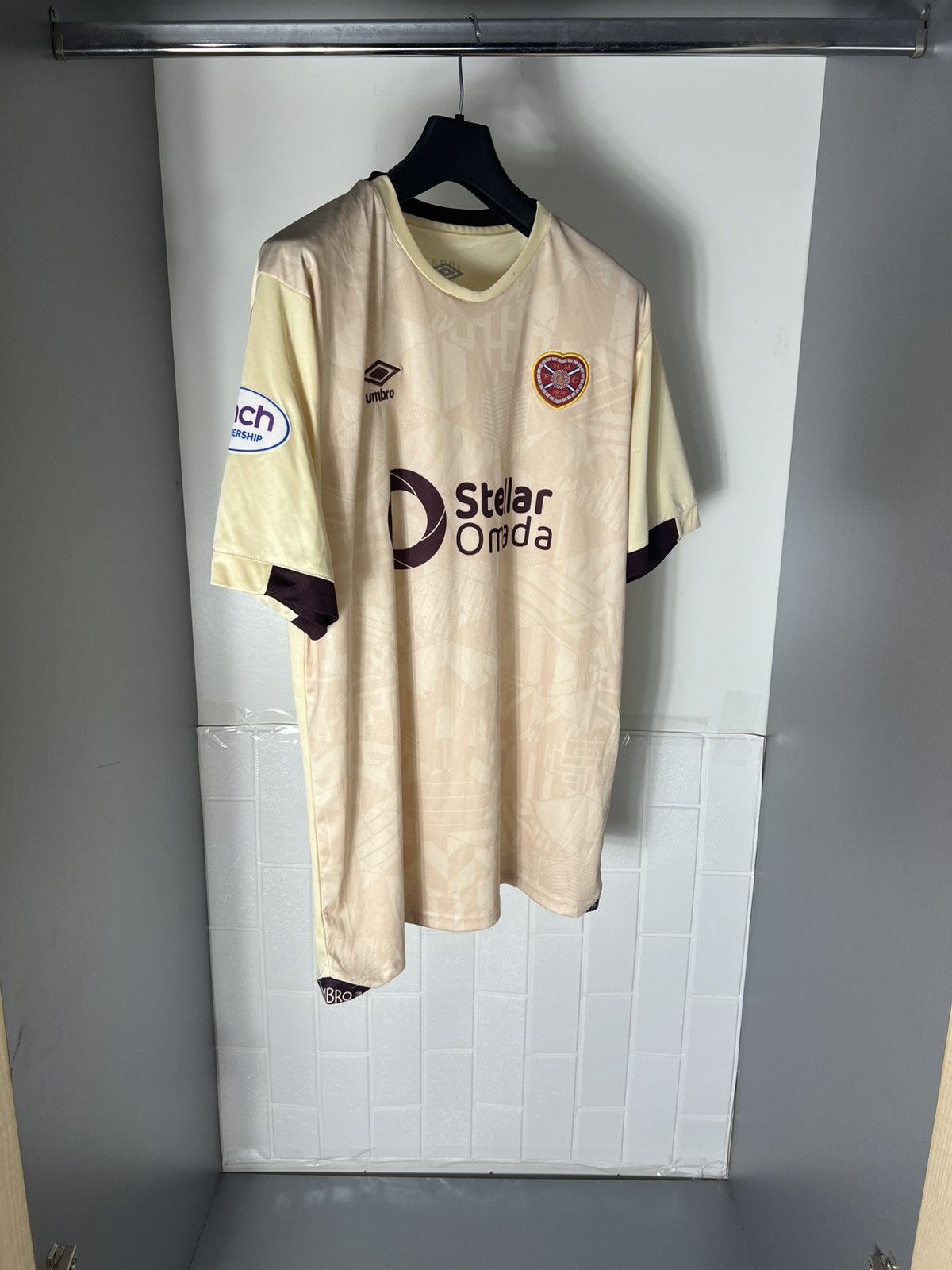 Adidas × Vintage VERY RARE FC HEART OF MIDLOTHIAN ENGLAND SOCCER JERSEY RETRO Size US XL / EU 56 / 4 - 4 Thumbnail
