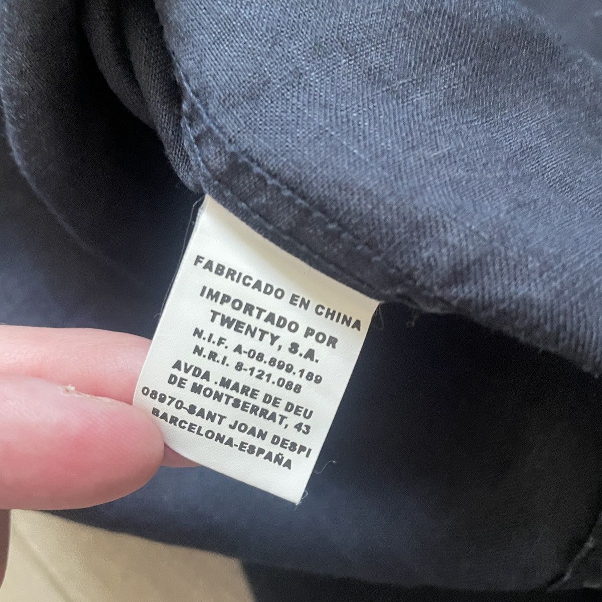 Marithe + Francois Girbaud Marithé et François Girbaud Vintage Linen Black Logo Shirt Size US XL / EU 56 / 4 - 7 Thumbnail