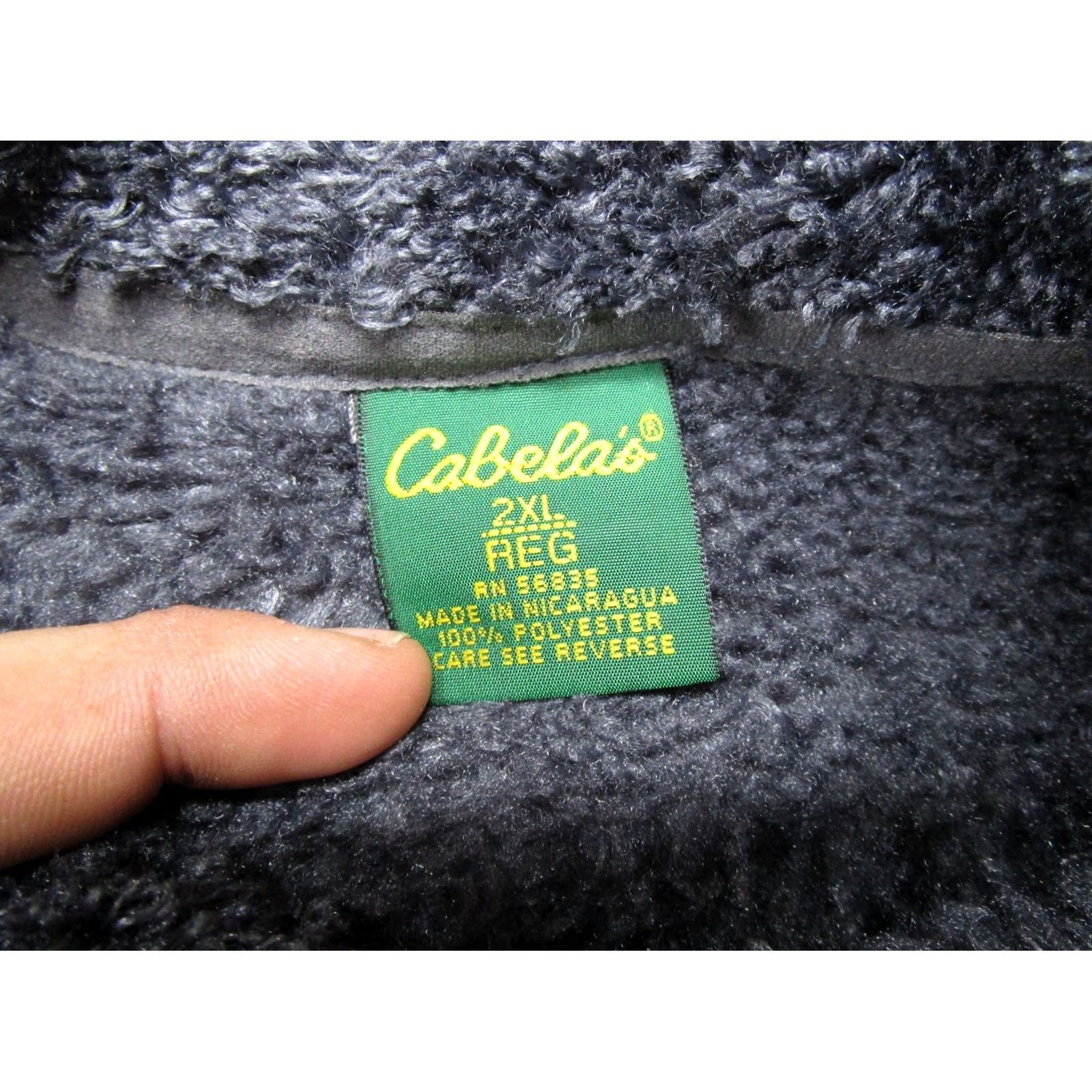 Vintage Cabelas Sweatshirt Womens 2XL Gray Full Zip Fleece Mock Neck PolarTec Vintage Y2K (Regular) Mens Womens Girls Boys Size XXL / US 16-18 / IT 52-54 - 2 Thumbnail