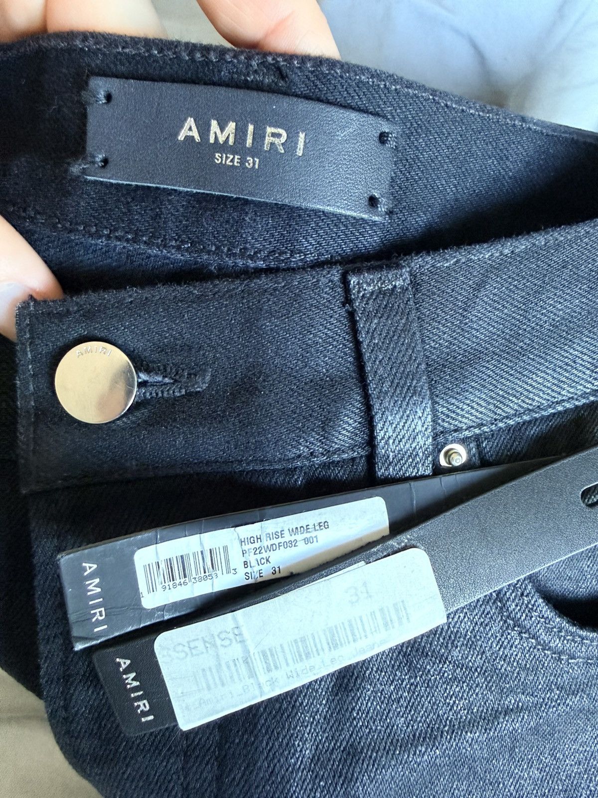 Amiri Amiri Jeans Baggy Waxed Black Denim Size 31 ($1450 Retail) Size US 31 - 4 Thumbnail