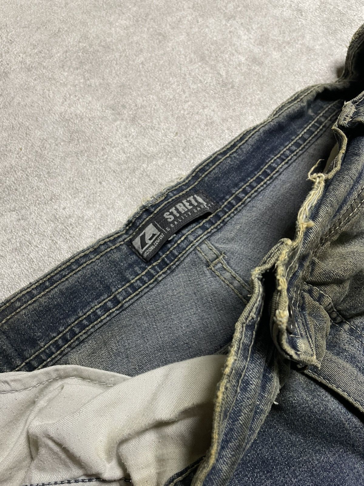 If Six Was Nine × Le Grande Bleu (L.G.B.) × Tornado Mart Distressed Work Denim Angelo Litric Cut & Burn IfSixWasNine Size US 32 / EU 48 - 11 Thumbnail