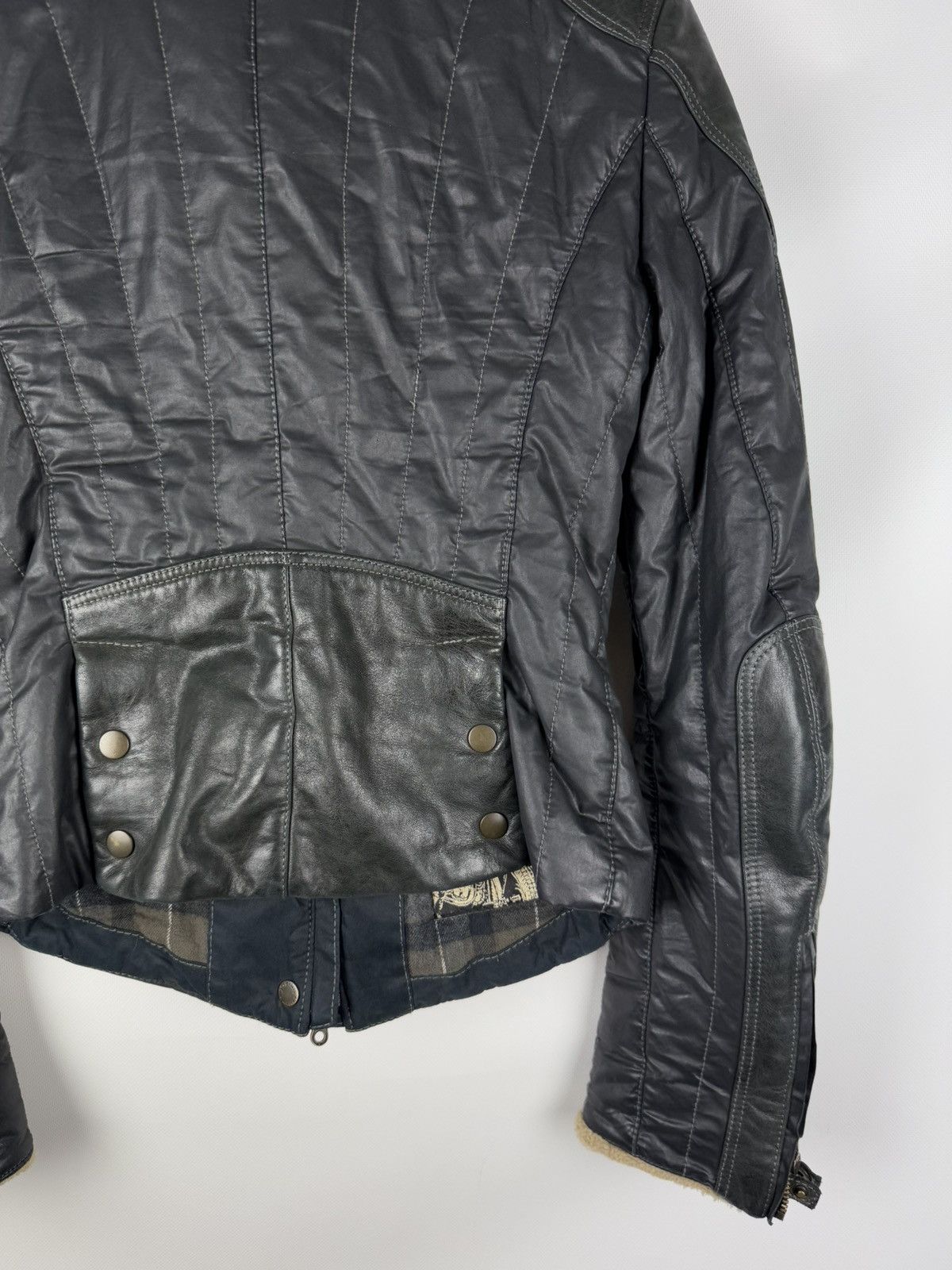 Matchless Matchless Ladies Motorcycle Biker Jacket Size 40 Size S / US 4 / IT 40 - 16 Thumbnail