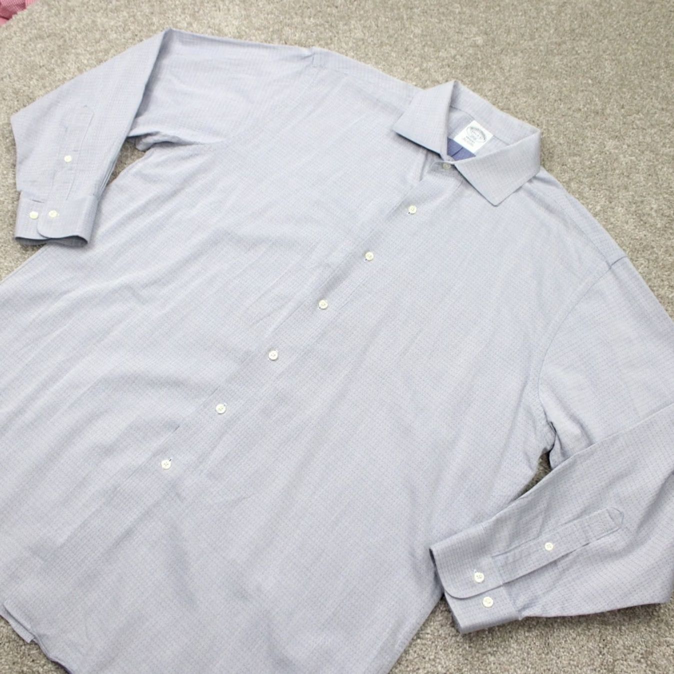 Brooks Brothers Brooks Brothers Regent Dress Shirt Mens 17 1/2 Blue All Cotton L/S Button-Down Non-Iron Regular Size Type Shirt Men Size US XXL / EU 58 / 5 - 4 Thumbnail