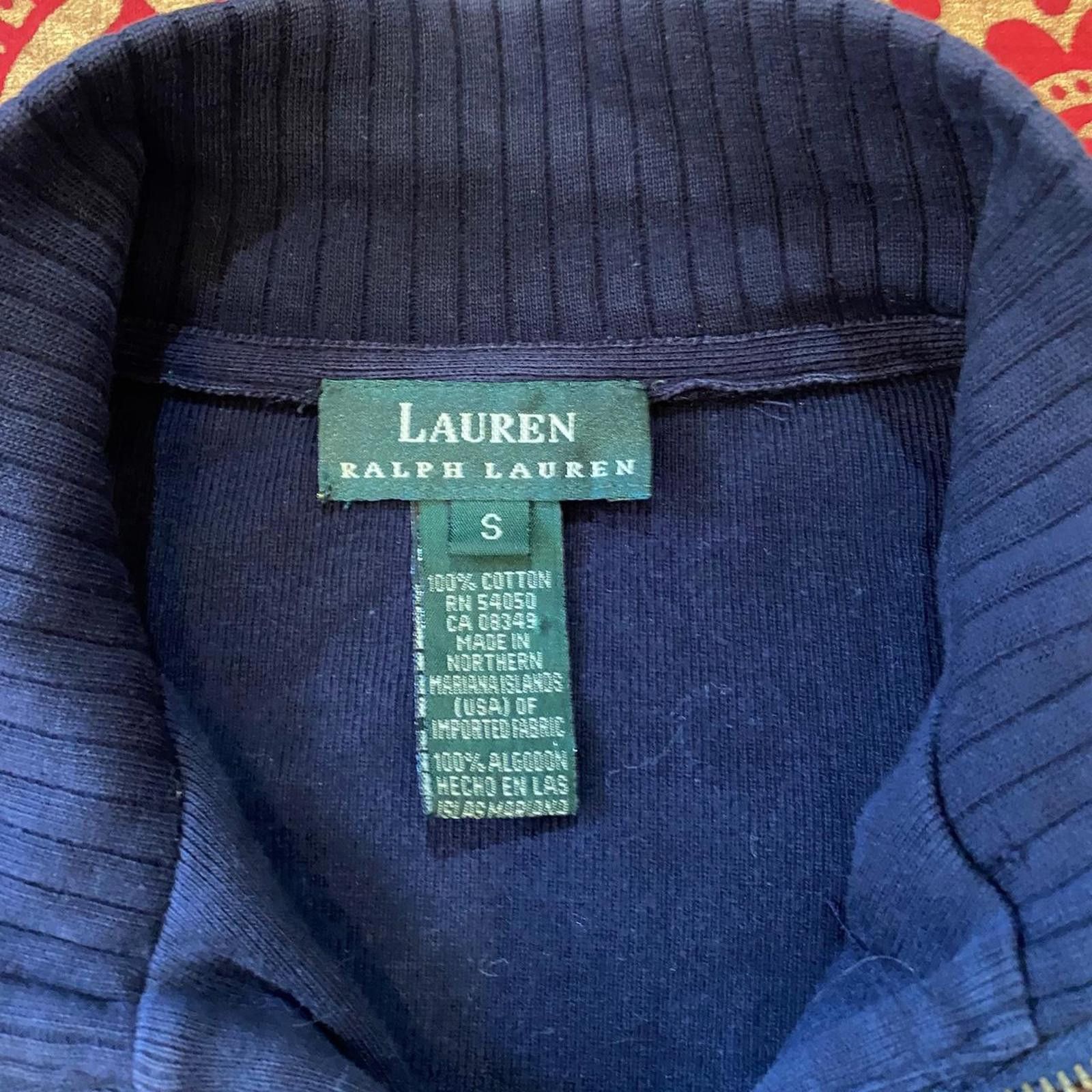 Lauren Ralph Lauren Classic Lauren Ralph Lauren zip-up in deep navy. Size S / US 4 / IT 40 - 2 Thumbnail