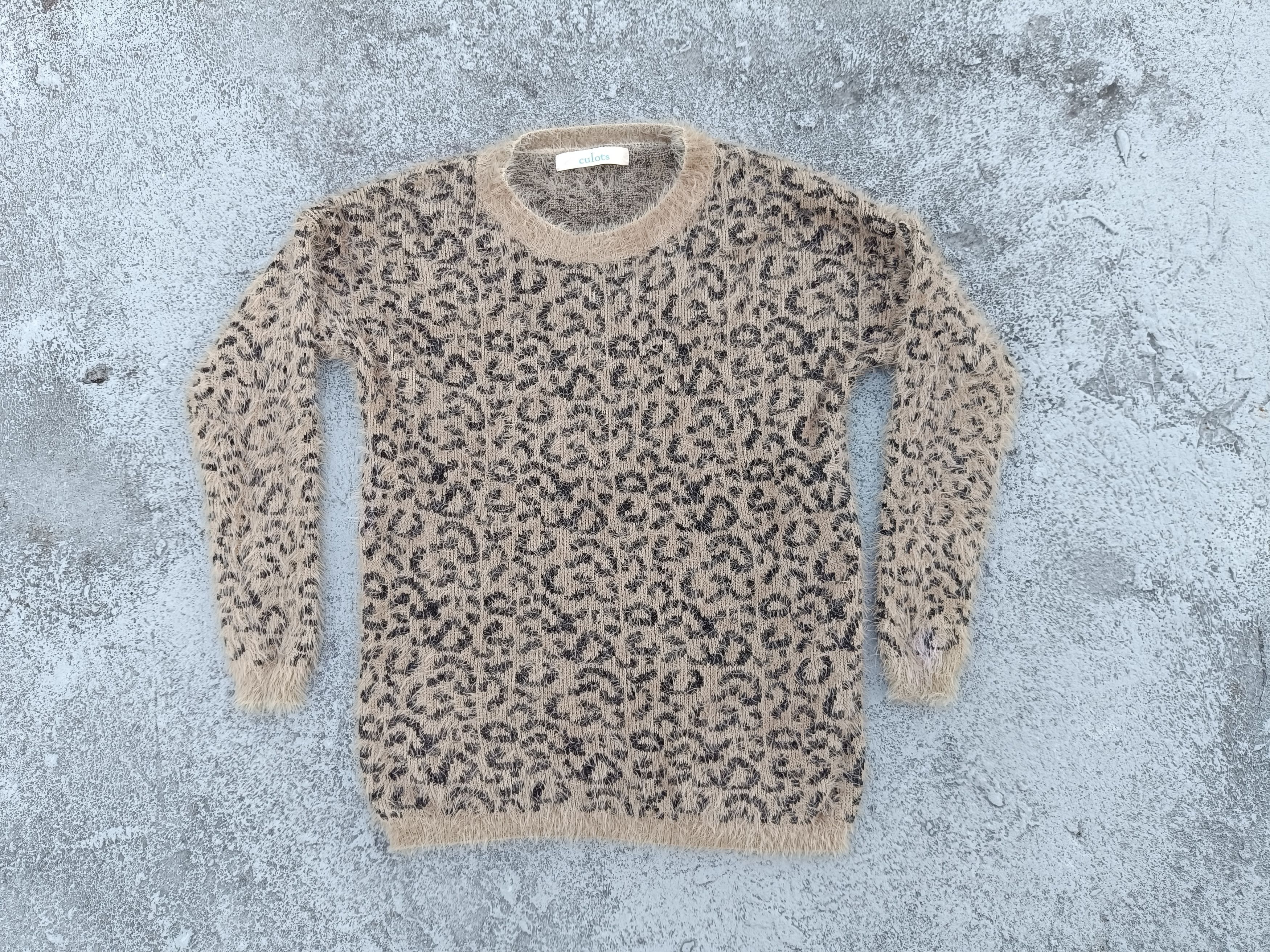 Vintage CULOTS fluffy knitwear Size M / US 6-8 / IT 42-44 - 1 Thumbnail