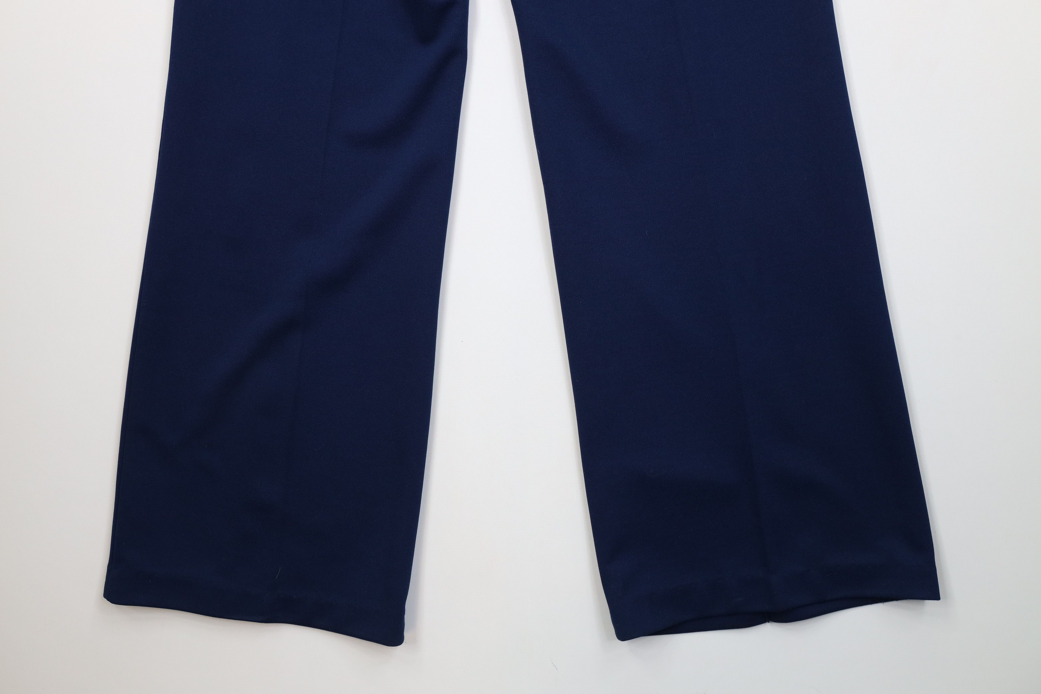 Vintage Vintage 70s Streetwear Knit Bell Bottoms Pants Navy Blue USA Size 38" / US 16 / IT 52 - 11 Thumbnail